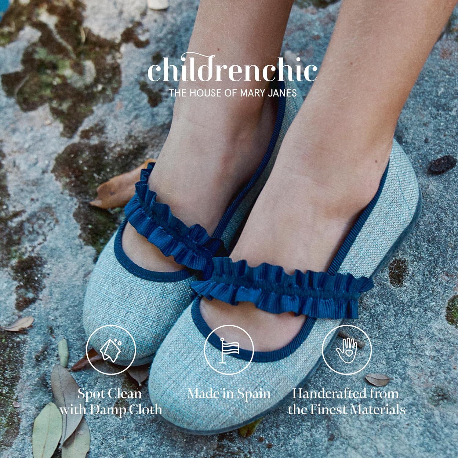 imageChildrenchic CapToe Elastic Mary Janes Girls Shoes for School Parties Cap Toe Sneaker and Casual Wear Rosewood 22 M EU665 M US Toddler