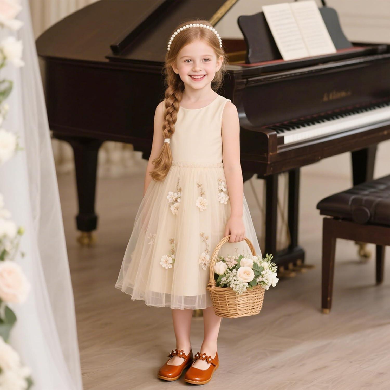 imageKiderence Girls Flat Dress Shoes School Oxfords Marry Jane ToddlerLittle KidsCk501 Brown