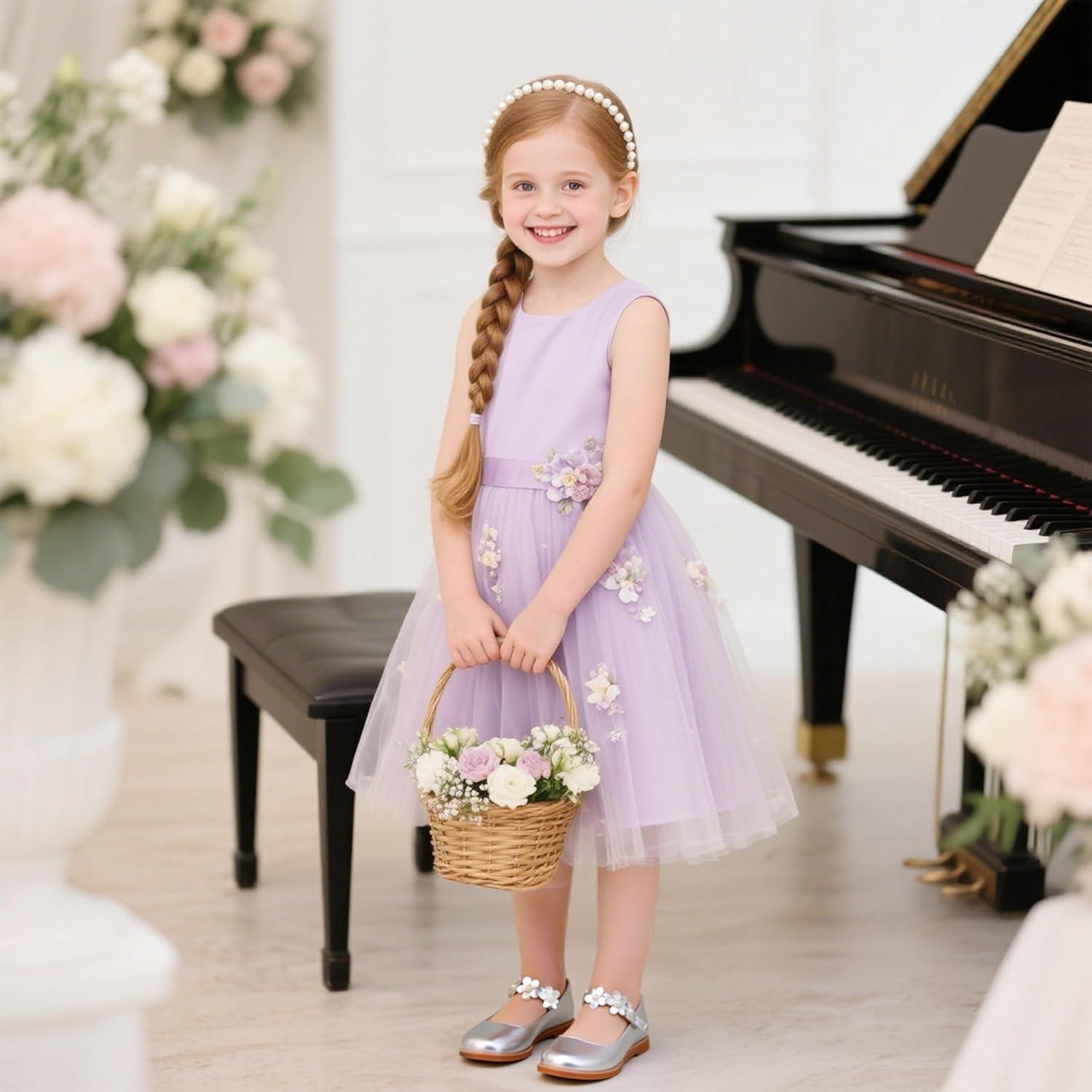 imageKiderence Girls Flat Dress Shoes School Oxfords Marry Jane ToddlerLittle KidsCk501 Silver