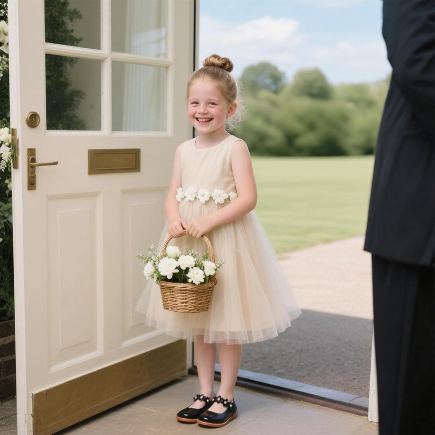 imageKiderence Girls Flat Dress Shoes School Oxfords Marry Jane ToddlerLittle KidsCk502 Black