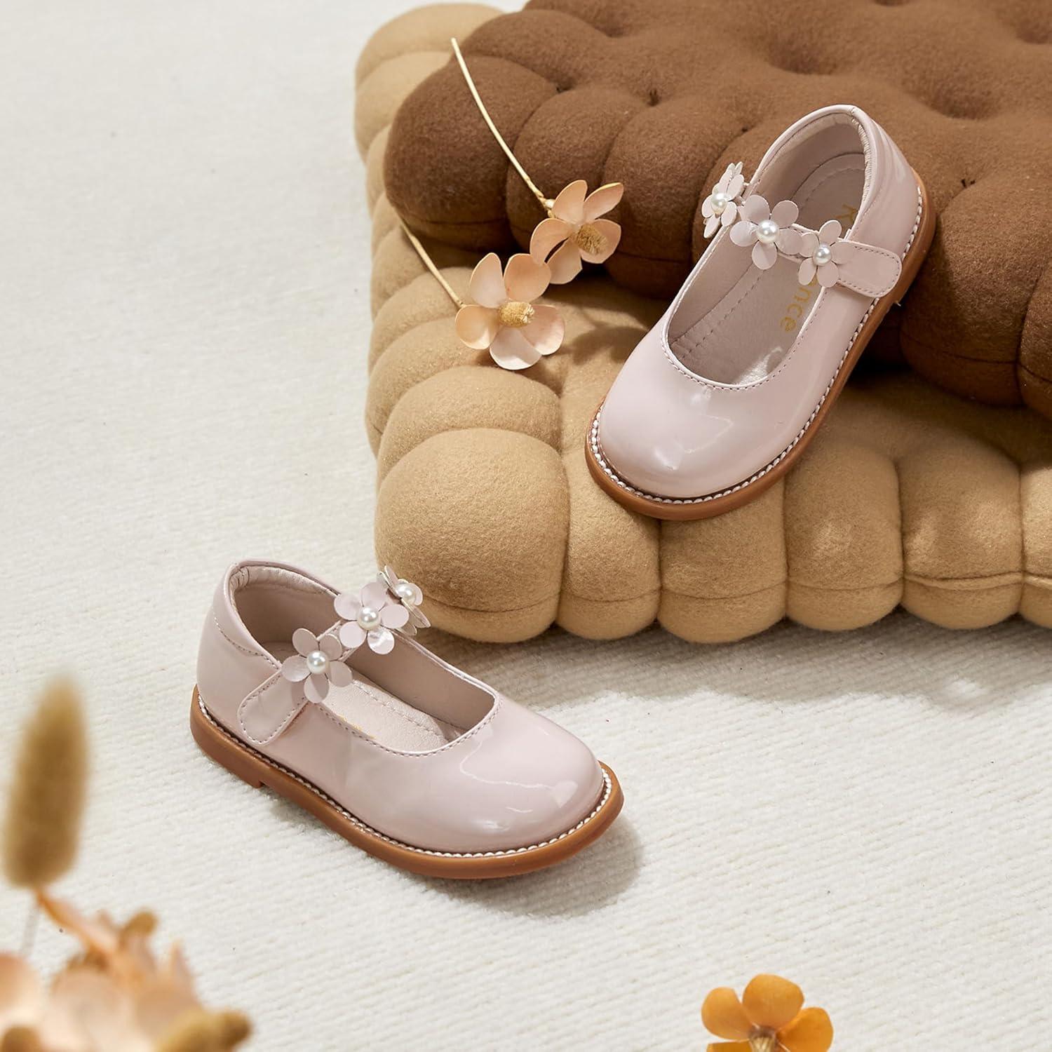 imageKiderence Girls Flat Dress Shoes School Oxfords Marry Jane ToddlerLittle KidsCk502 Pink