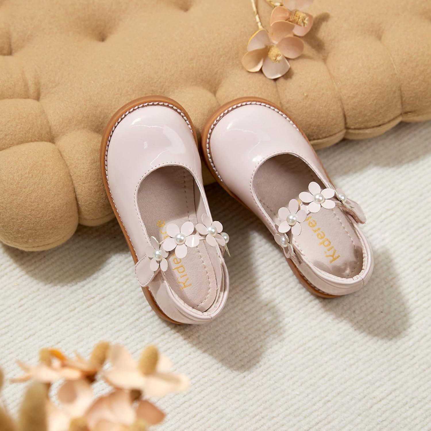 imageKiderence Girls Flat Dress Shoes School Oxfords Marry Jane ToddlerLittle KidsCk502 Pink