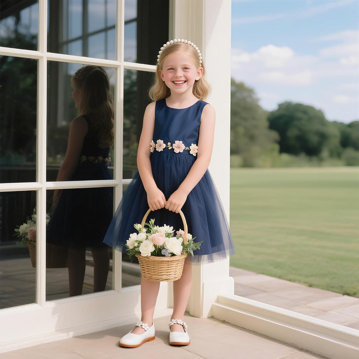 imageKiderence Girls Flat Dress Shoes School Oxfords Marry Jane ToddlerLittle KidsCk502 White