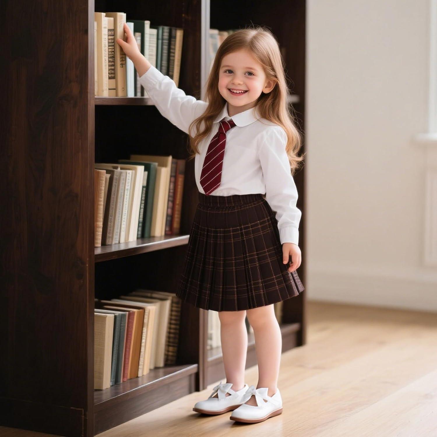 imageKiderence Girls Flat Dress Shoes School Oxfords Marry Jane ToddlerLittle KidsCk960 White