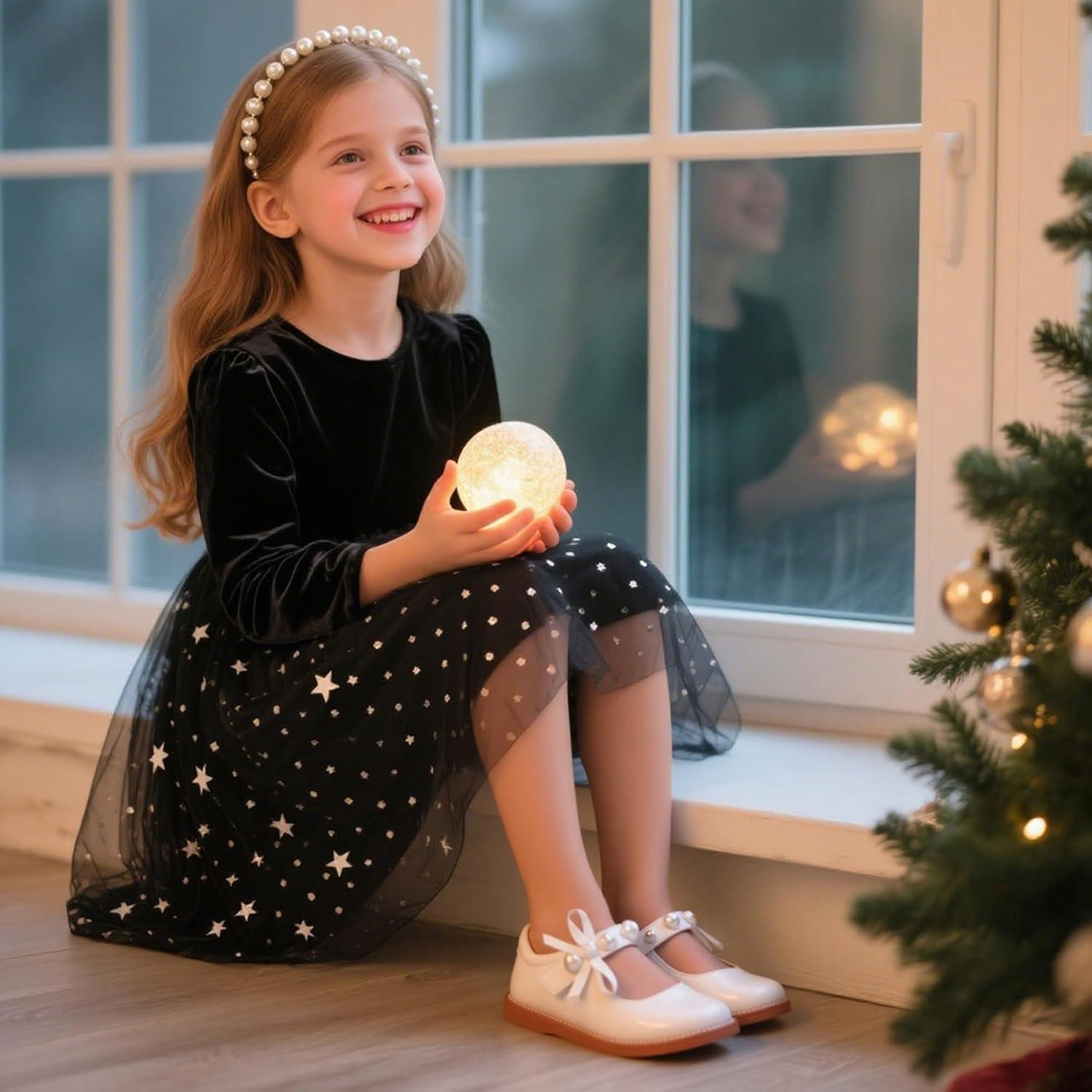 imageKiderence Girls Flat Dress Shoes School Oxfords Marry Jane ToddlerLittle KidsCk961 White