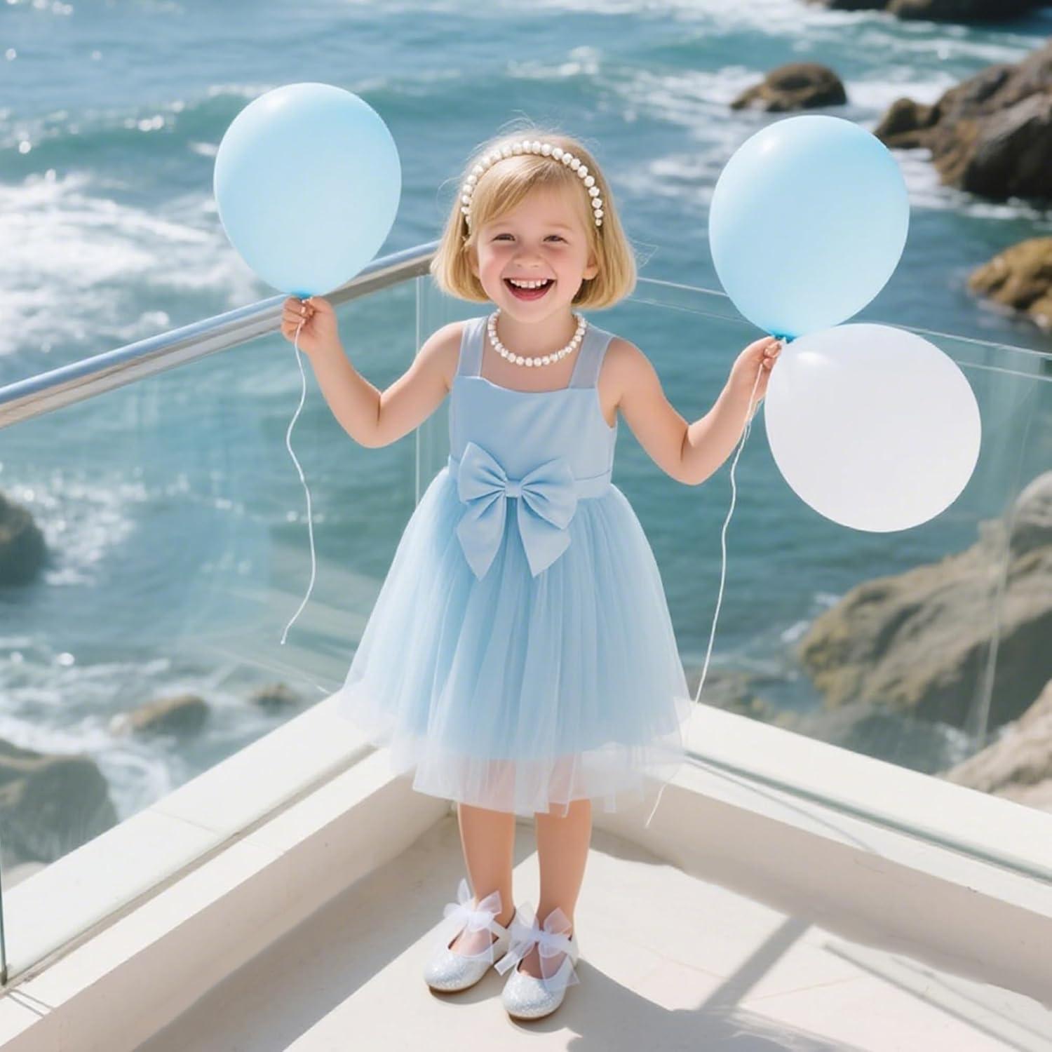 imageKiderence Little Toddler Girls Dress Shoes Ballerina Ballet Flats Kids Mary JanesCk351 White