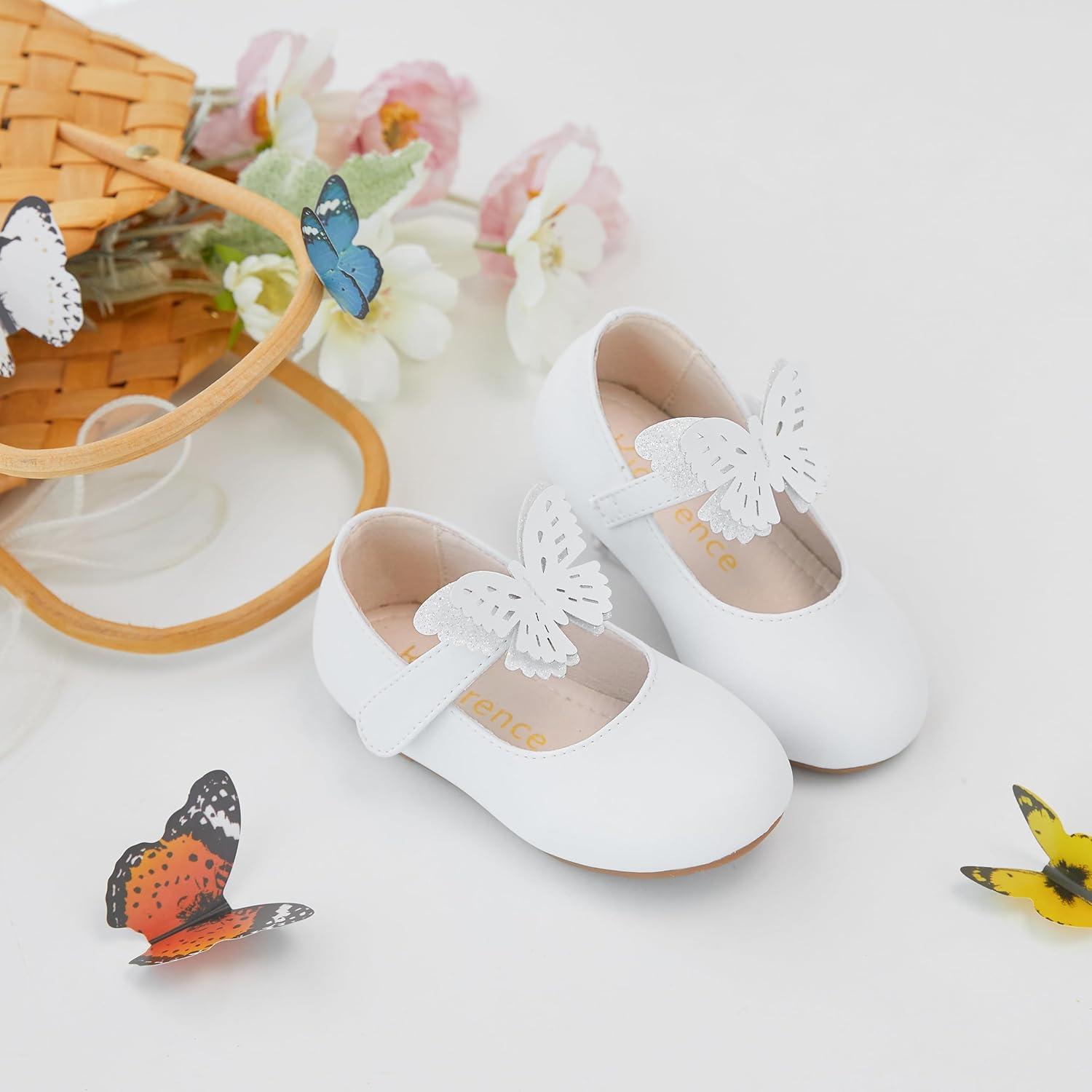 imageKiderence Little Toddler Girls Dress Shoes Ballerina Ballet Flats Kids Mary JanesCk513 White