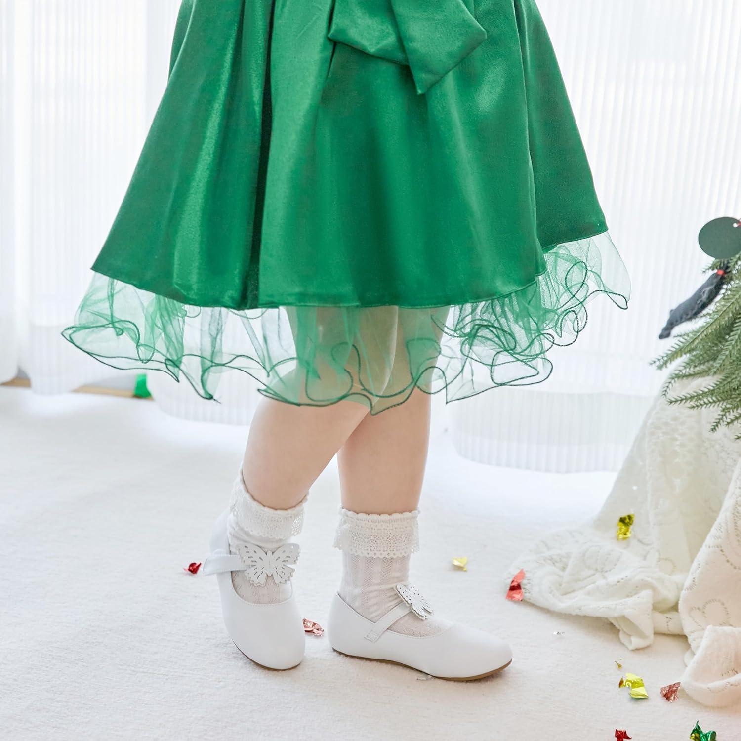 imageKiderence Little Toddler Girls Dress Shoes Ballerina Ballet Flats Kids Mary JanesCk513 White