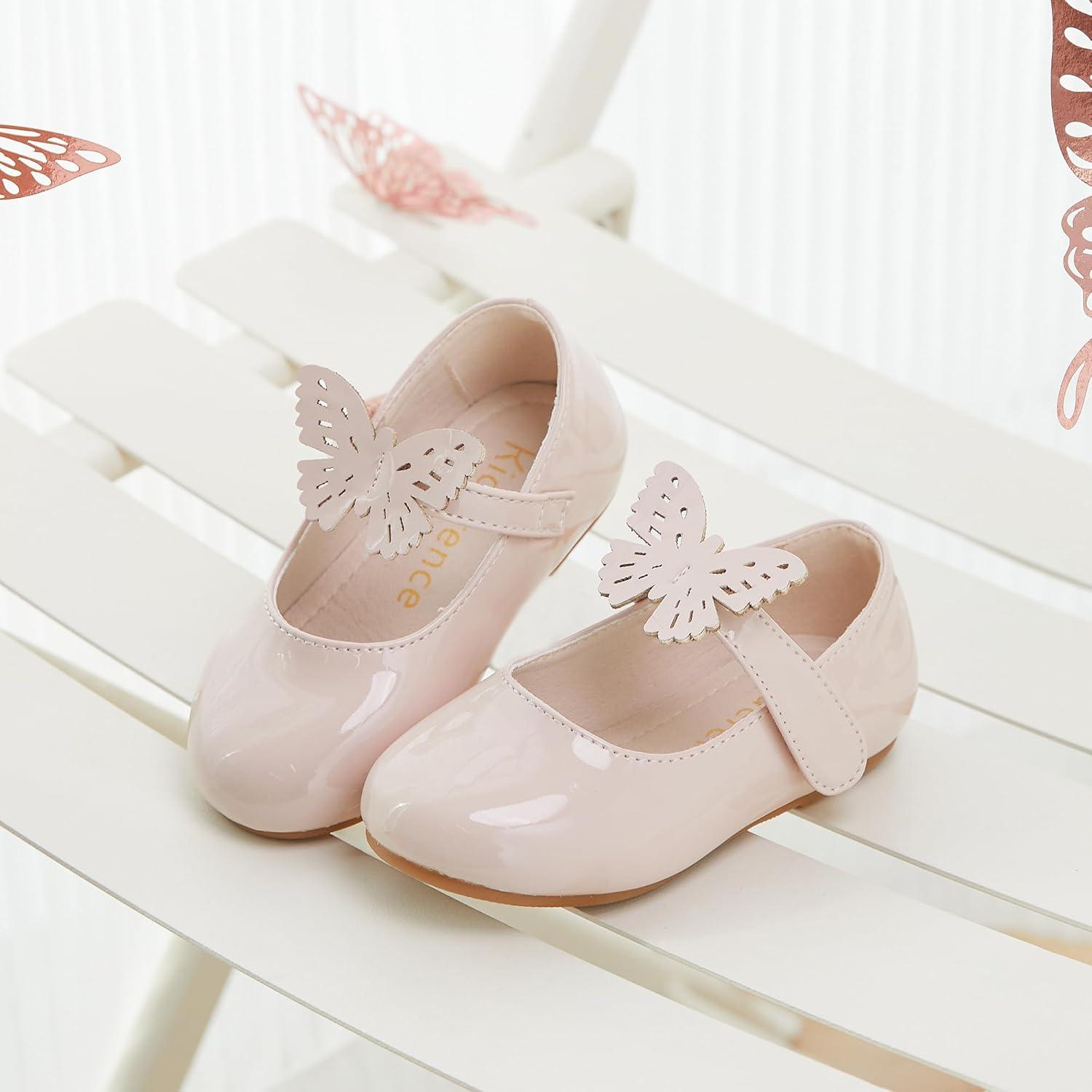 imageKiderence Little Toddler Girls Dress Shoes Ballerina Ballet Flats Kids Mary JanesCk514 Nude