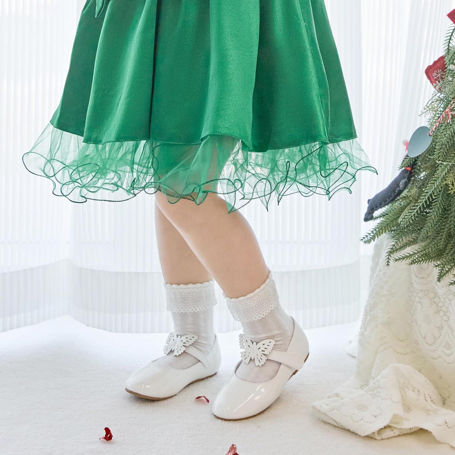 imageKiderence Little Toddler Girls Dress Shoes Ballerina Ballet Flats Kids Mary JanesCk514 White