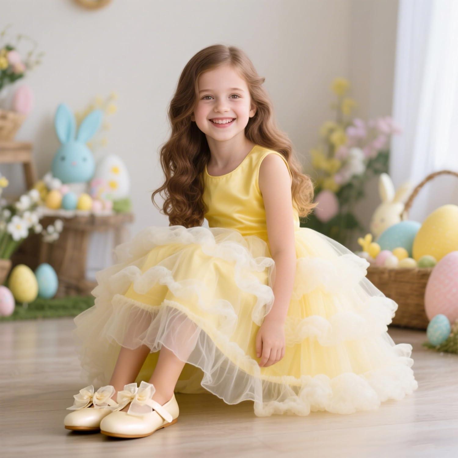 imageKiderence Little Toddler Girls Dress Shoes Ballerina Ballet Flats Kids Mary JanesCk517 Gold