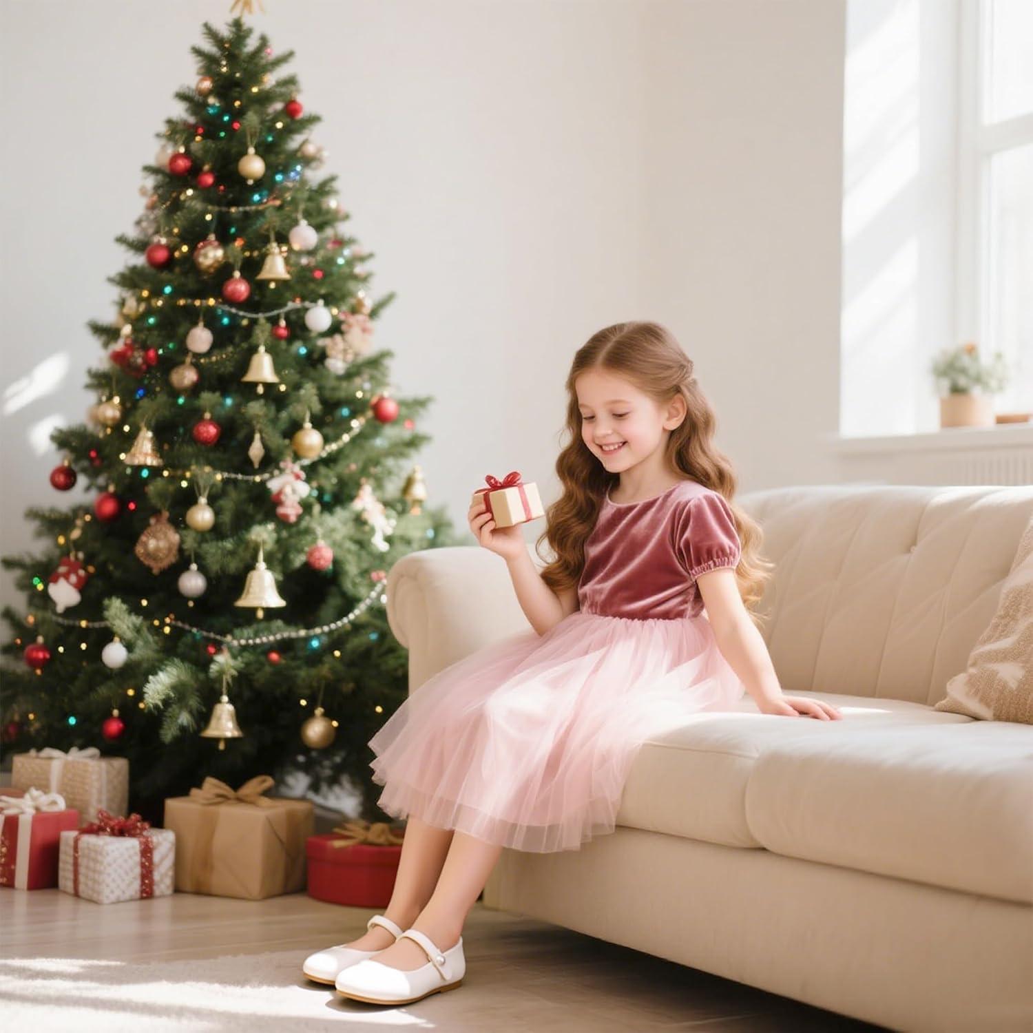 imageKiderence Little Toddler Girls Dress Shoes Ballerina Ballet Flats Kids Mary JanesCk518 White