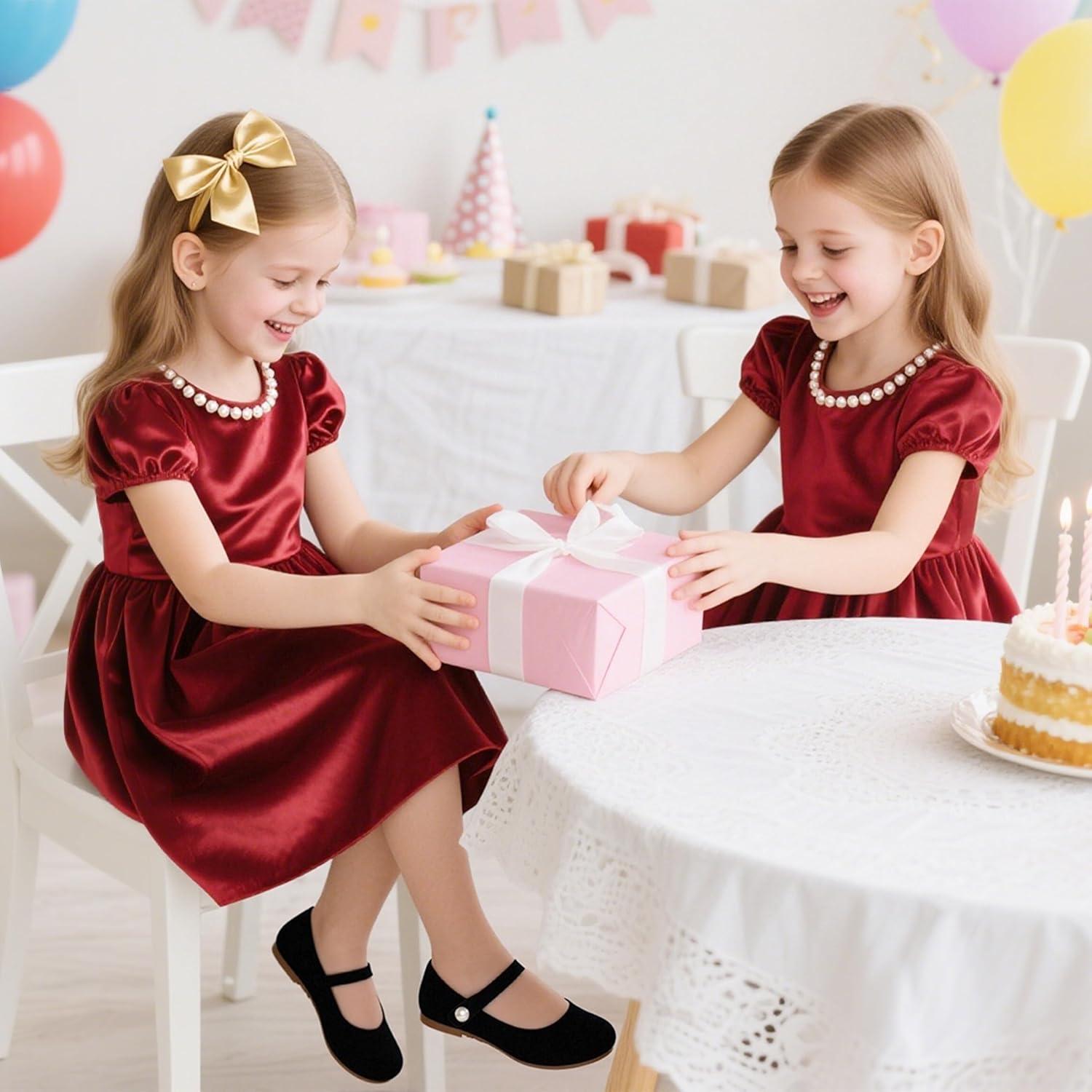 imageKiderence Little Toddler Girls Dress Shoes Ballerina Ballet Flats Kids Mary JanesCk602 Black