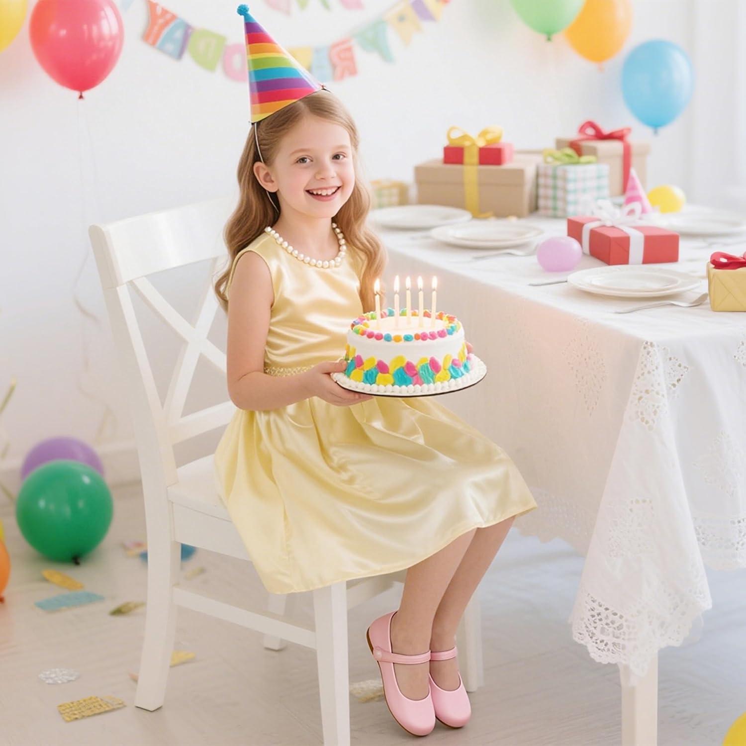 imageKiderence Little Toddler Girls Dress Shoes Ballerina Ballet Flats Kids Mary JanesCk602 Pink