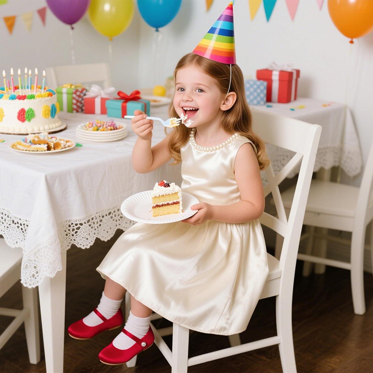 imageKiderence Little Toddler Girls Dress Shoes Ballerina Ballet Flats Kids Mary JanesCk602 Red