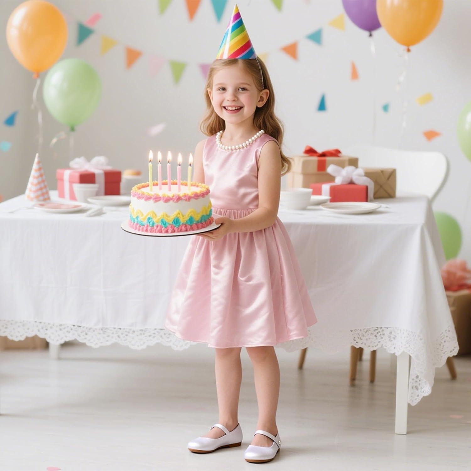 imageKiderence Little Toddler Girls Dress Shoes Ballerina Ballet Flats Kids Mary JanesCk602 White