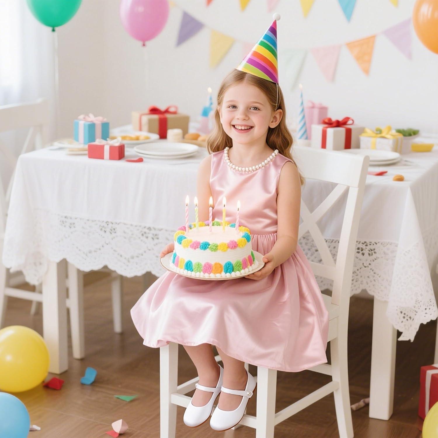 imageKiderence Little Toddler Girls Dress Shoes Ballerina Ballet Flats Kids Mary JanesCk602 White