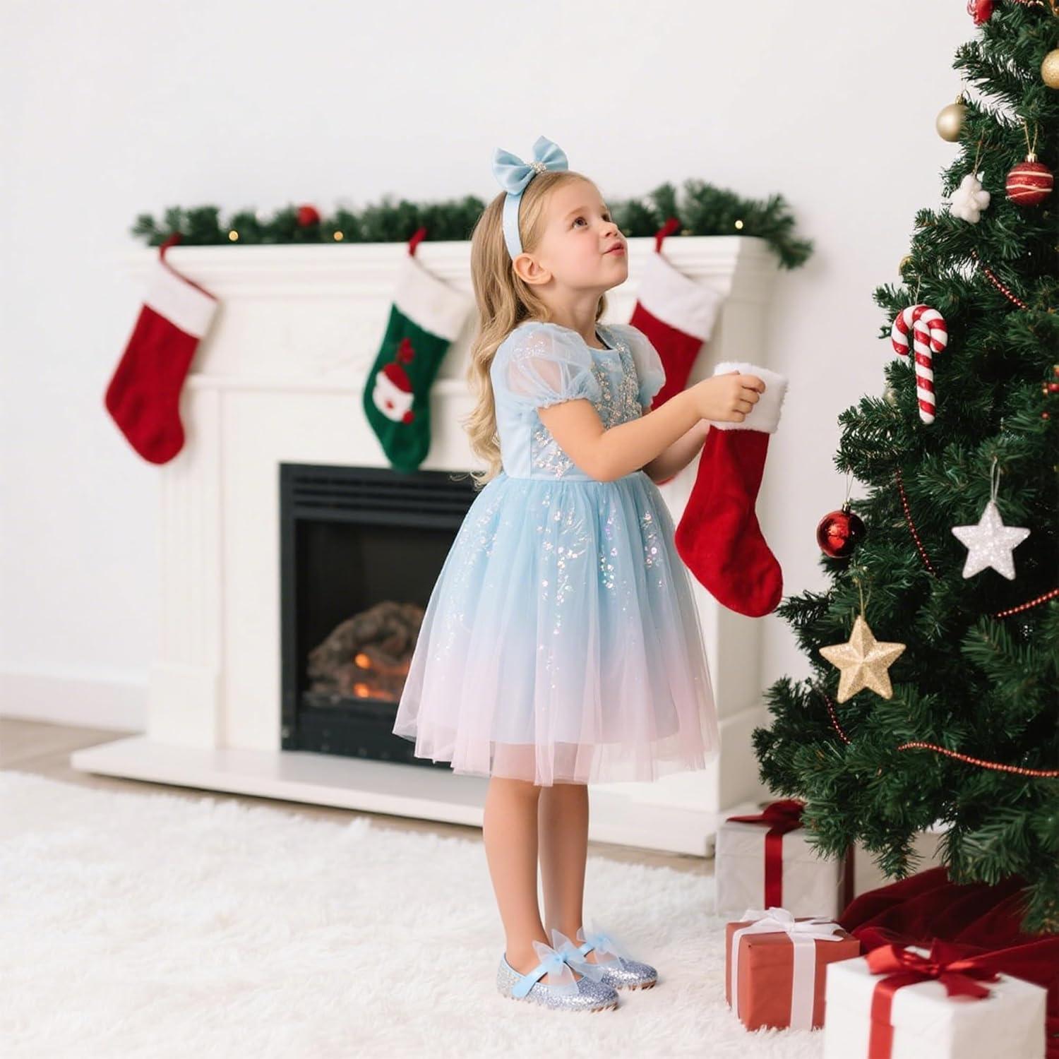 imageKiderence Little Toddler Girls Dress Shoes Ballerina Ballet Flats Kids Mary JanesCk929 Blue