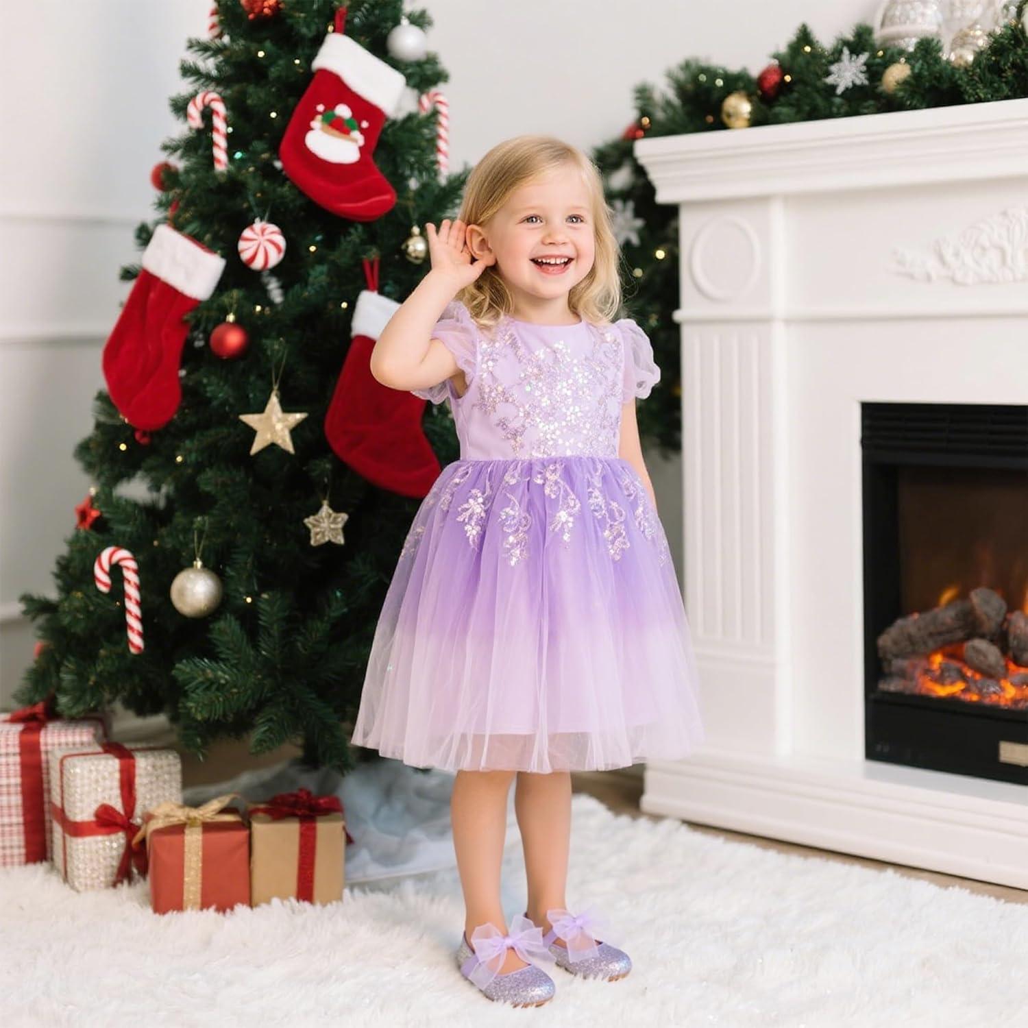 imageKiderence Little Toddler Girls Dress Shoes Ballerina Ballet Flats Kids Mary JanesCk929 Purple