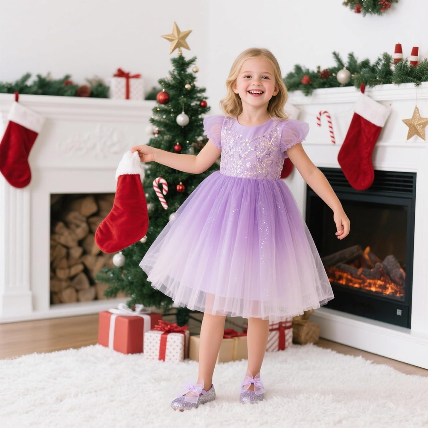 imageKiderence Little Toddler Girls Dress Shoes Ballerina Ballet Flats Kids Mary JanesCk929 Purple