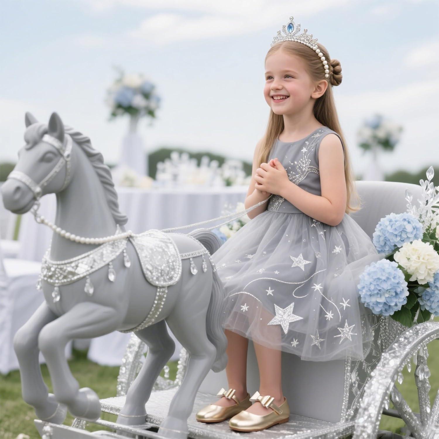 imageKiderence Little Toddler Girls Dress Shoes Ballerina Ballet Flats Kids Mary JanesCl02 Gold