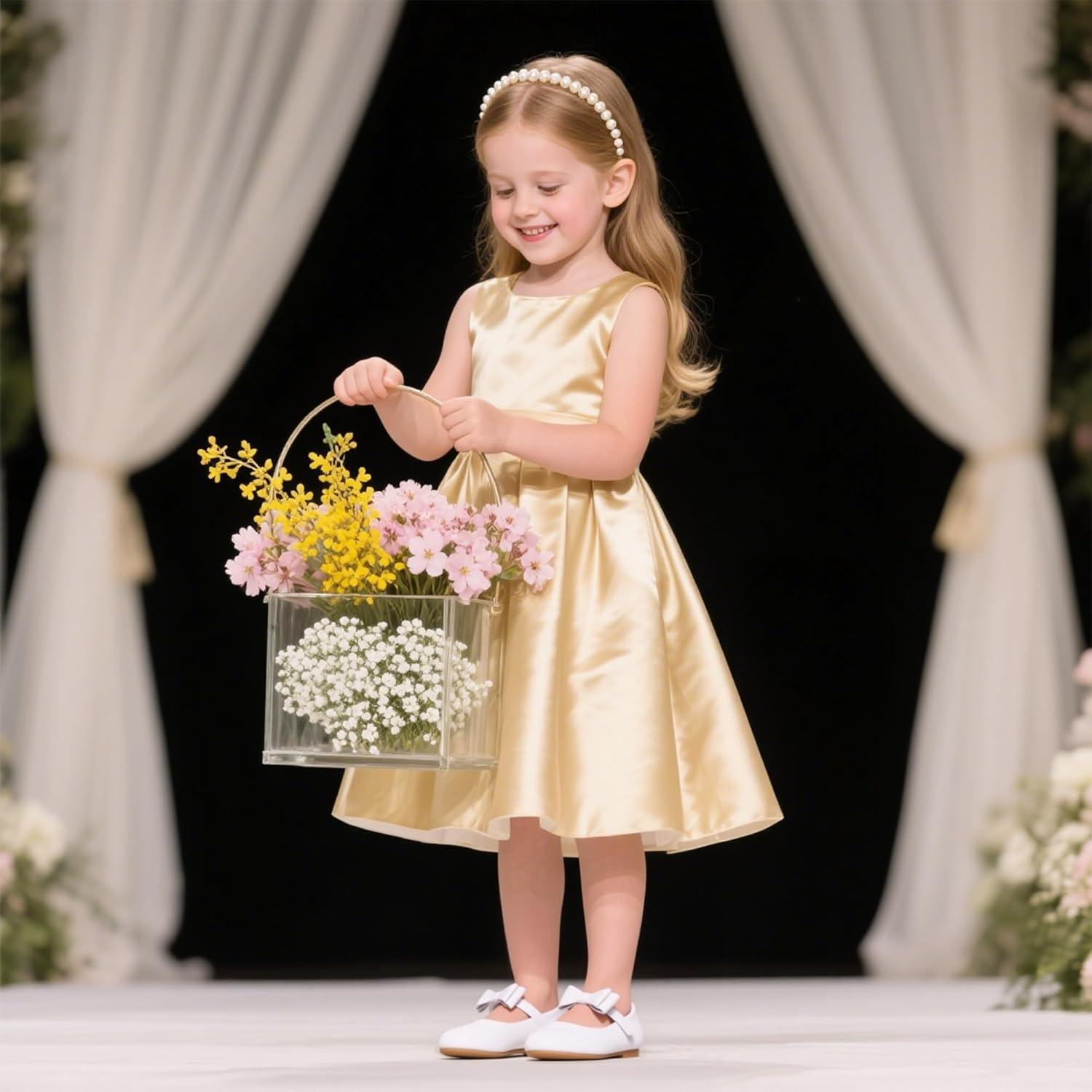 imageKiderence Little Toddler Girls Dress Shoes Ballerina Ballet Flats Kids Mary JanesCl02 White