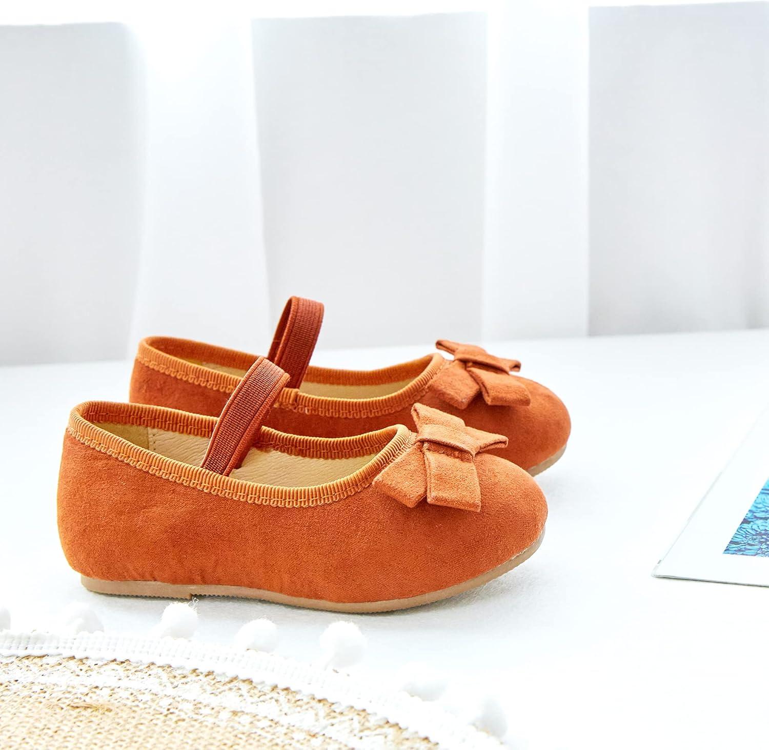 imageKiderence Little Toddler Girls Dress Shoes Ballerina Ballet Flats Kids Mary JanesCl07 Brown