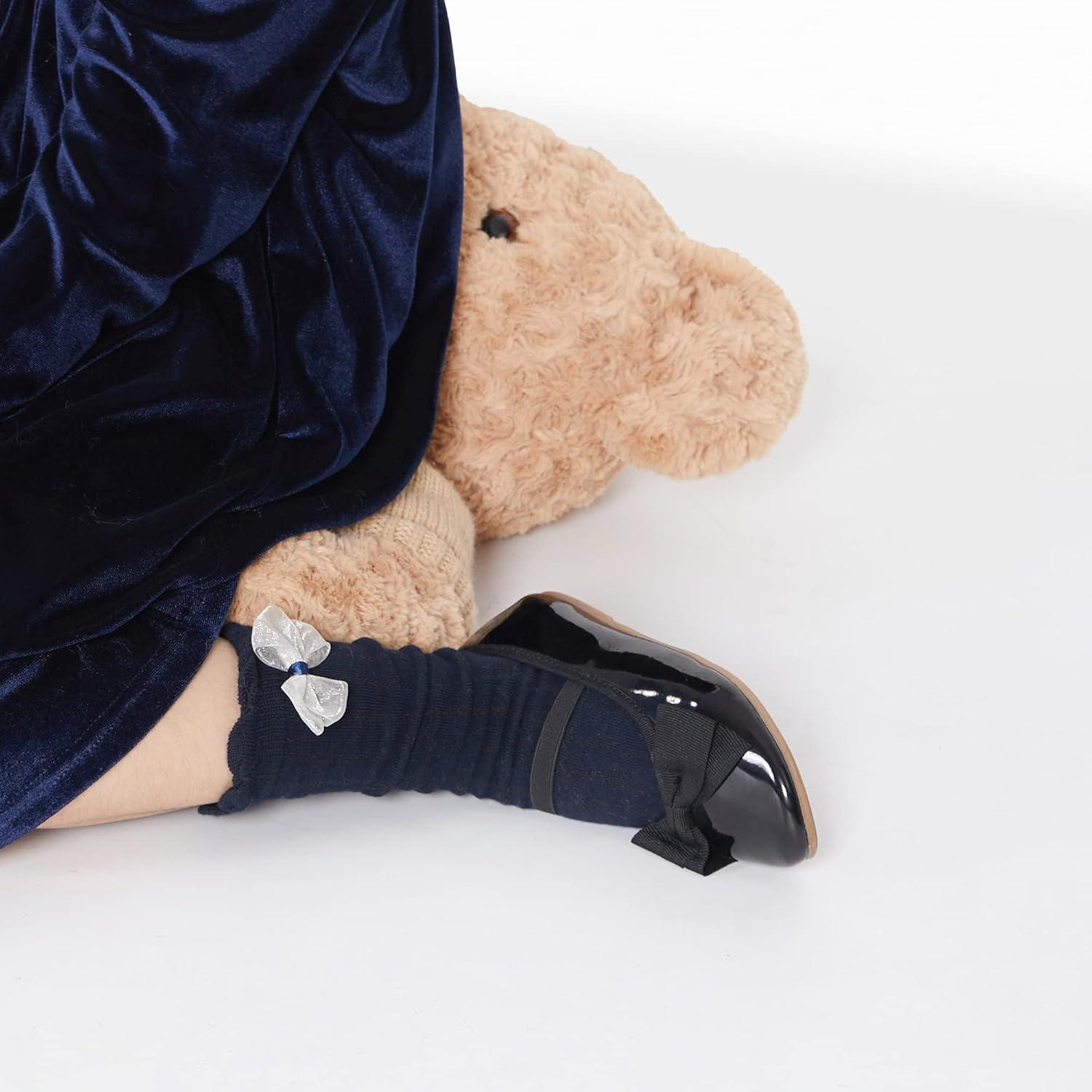 imageKiderence Little Toddler Girls Dress Shoes Ballerina Ballet Flats Kids Mary JanesFg02 Black