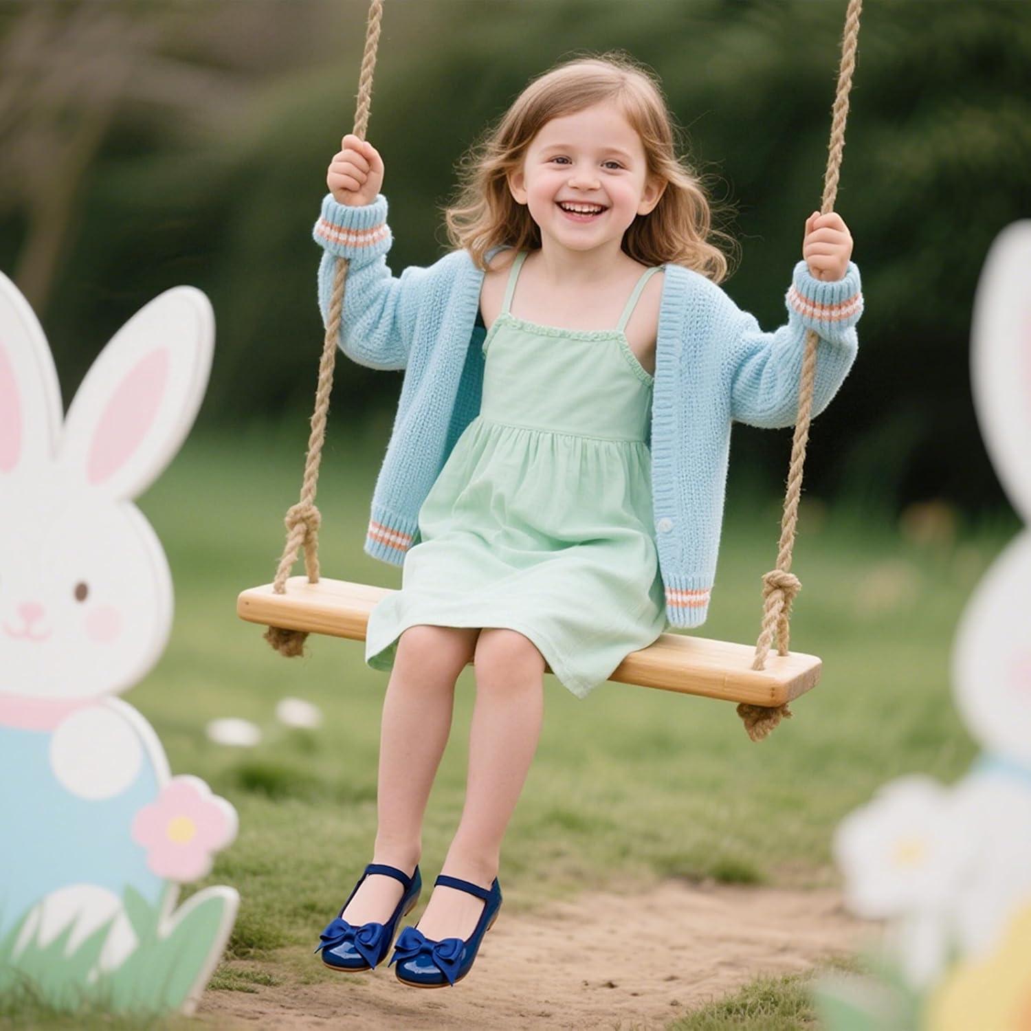 imageKiderence Little Toddler Girls Dress Shoes Ballerina Ballet Flats Kids Mary JanesFg02 Navy Blue