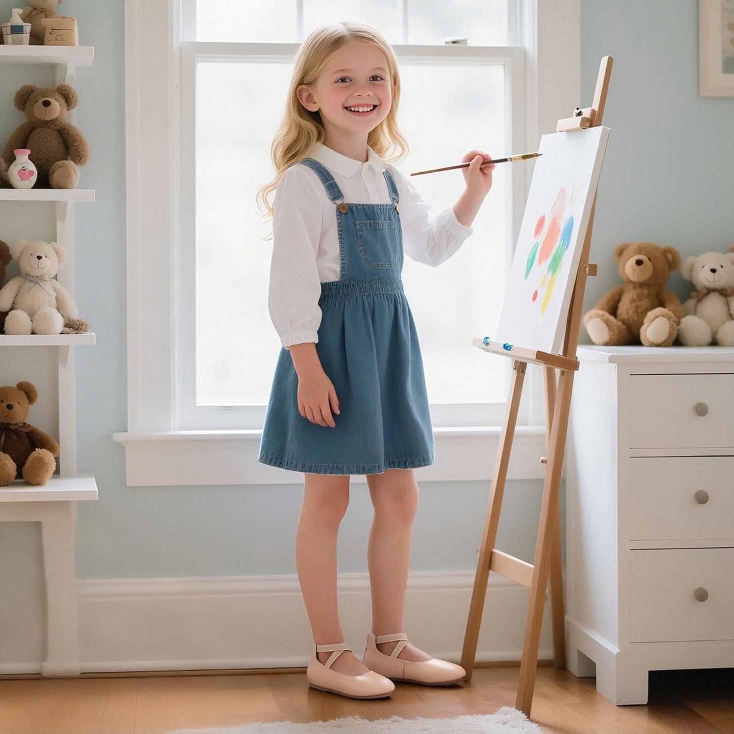 imageKiderence Toddler Girls Dress Shoes Little Kids Mary Janes Ballet Flats ToddlerCk207 Nude