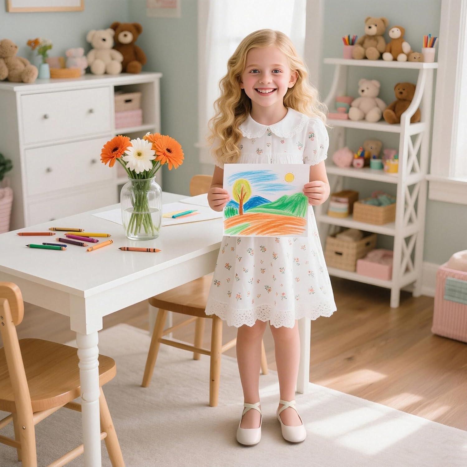 imageKiderence Toddler Girls Dress Shoes Little Kids Mary Janes Ballet Flats ToddlerCk207 Off White