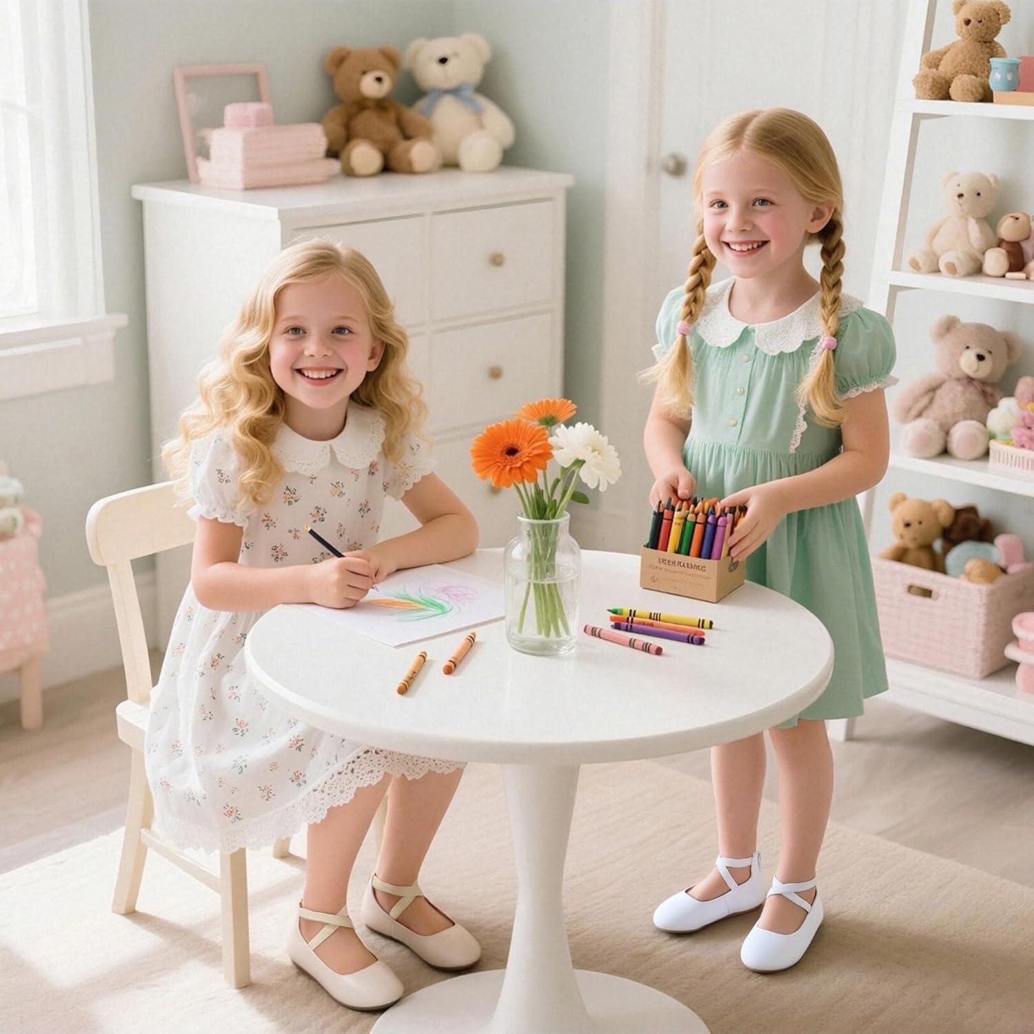 imageKiderence Toddler Girls Dress Shoes Little Kids Mary Janes Ballet Flats ToddlerCk207 Off White