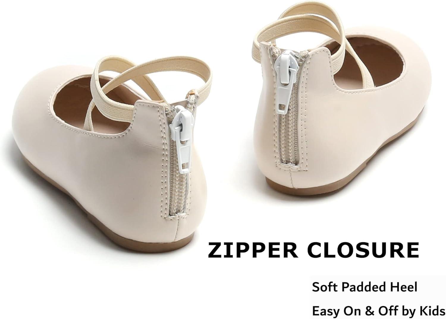 imageKiderence Toddler Girls Dress Shoes Little Kids Mary Janes Ballet Flats ToddlerCk207 Off White