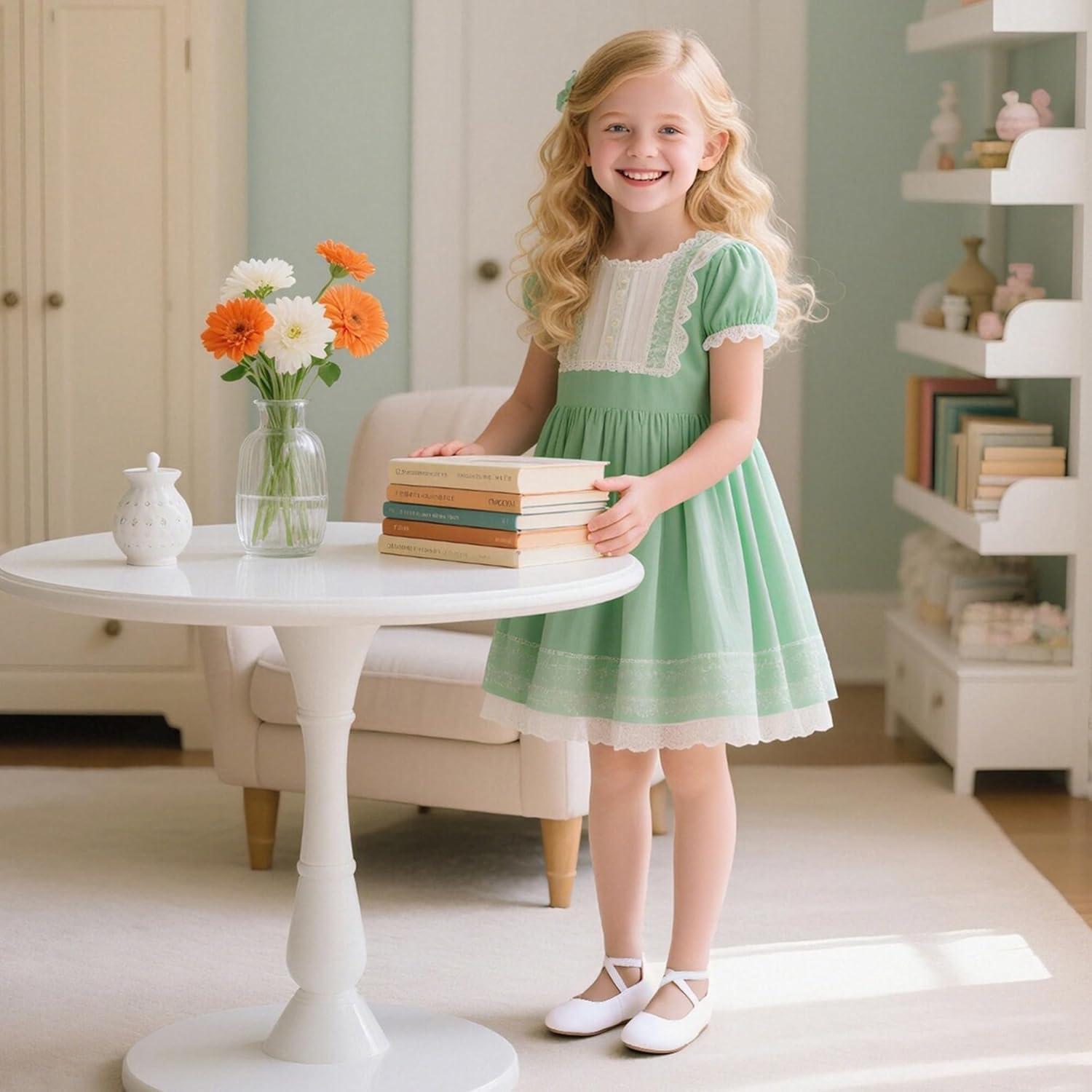 imageKiderence Toddler Girls Dress Shoes Little Kids Mary Janes Ballet Flats ToddlerCk207 White