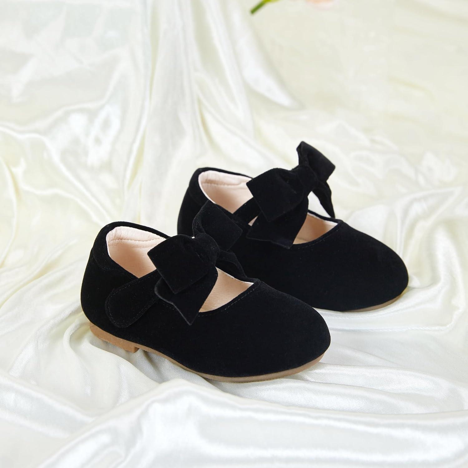 imageKiderence Toddler Girls Dress Shoes Little Kids Mary Janes Ballet Flats ToddlerCk215 Black