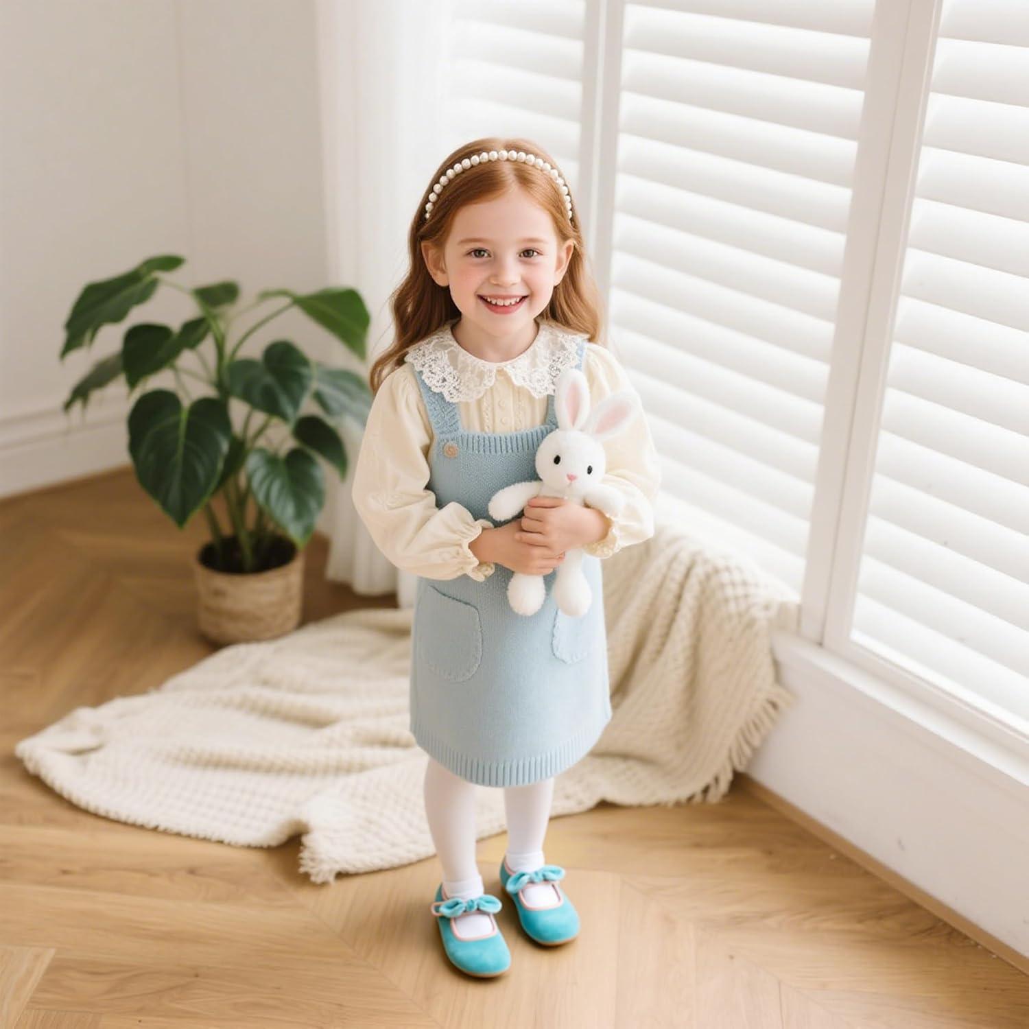 imageKiderence Toddler Girls Dress Shoes Little Kids Mary Janes Ballet Flats ToddlerCk321 Blue