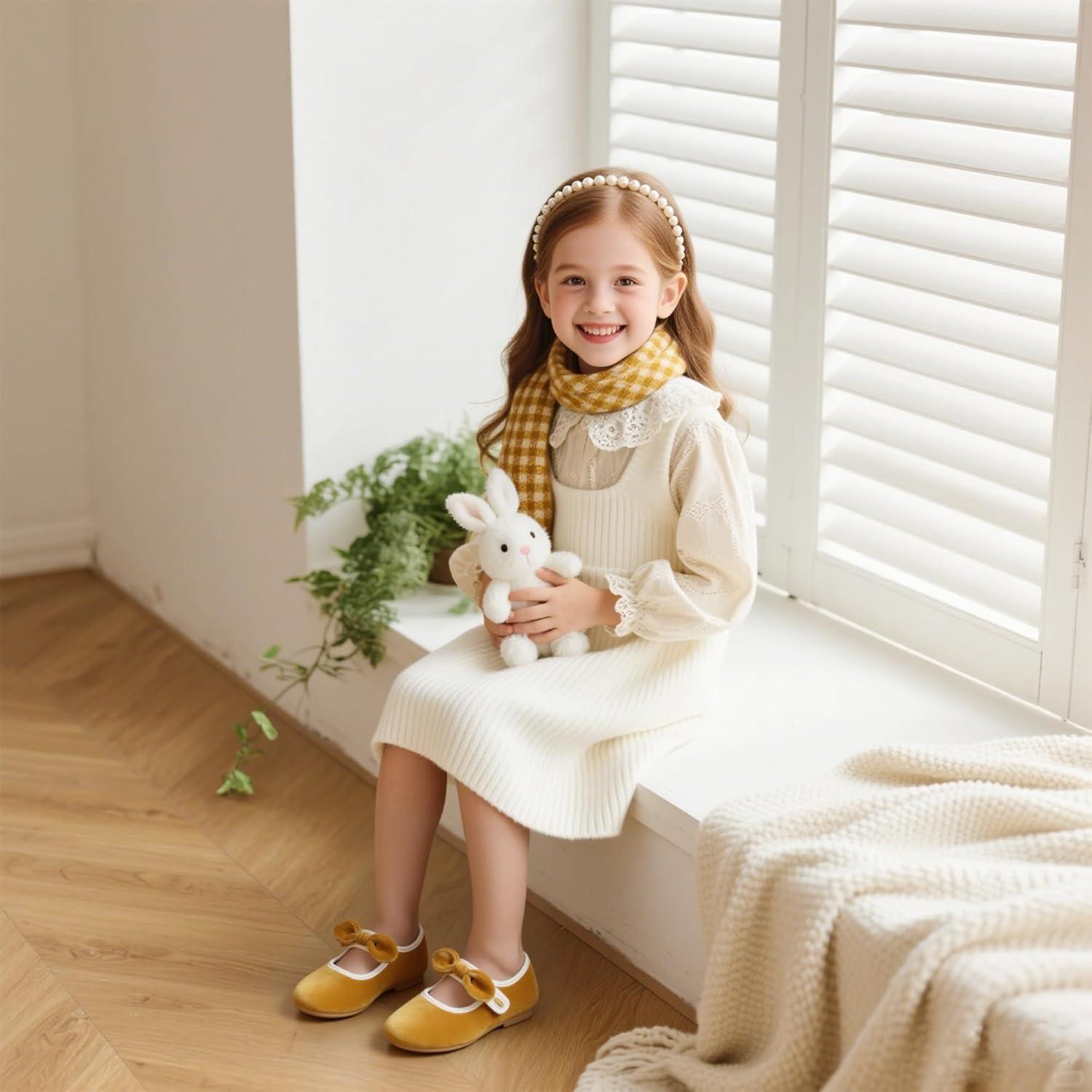 imageKiderence Toddler Girls Dress Shoes Little Kids Mary Janes Ballet Flats ToddlerCk321 Brown