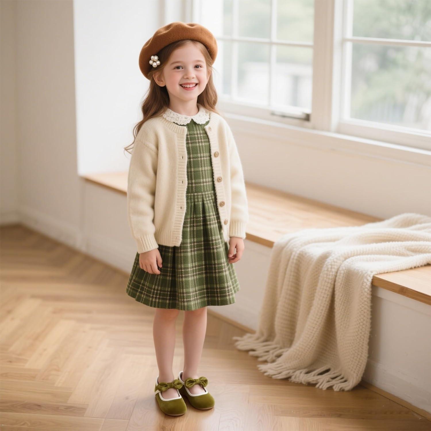 imageKiderence Toddler Girls Dress Shoes Little Kids Mary Janes Ballet Flats ToddlerCk321 Green