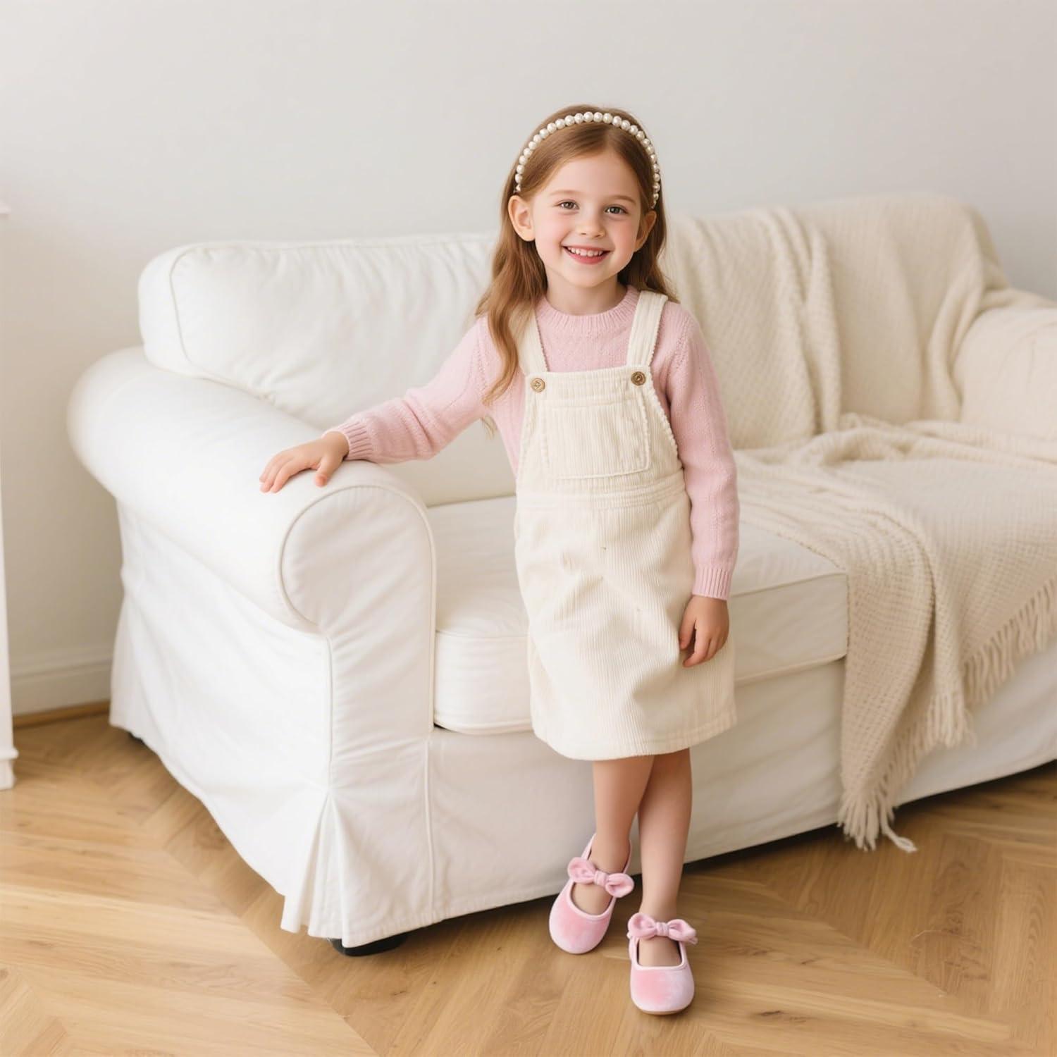 imageKiderence Toddler Girls Dress Shoes Little Kids Mary Janes Ballet Flats ToddlerCk321 Pink