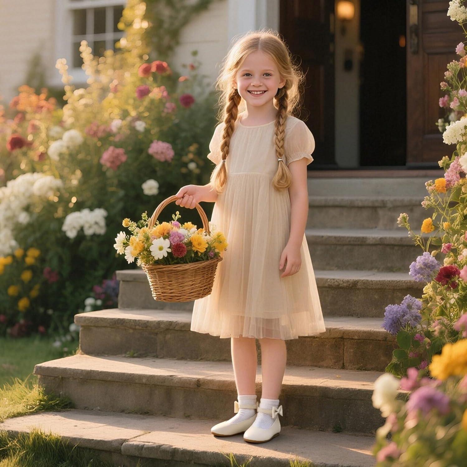 imageKiderence Toddler Girls Dress Shoes Little Kids Mary Janes Ballet Flats ToddlerCk325 Offwhite