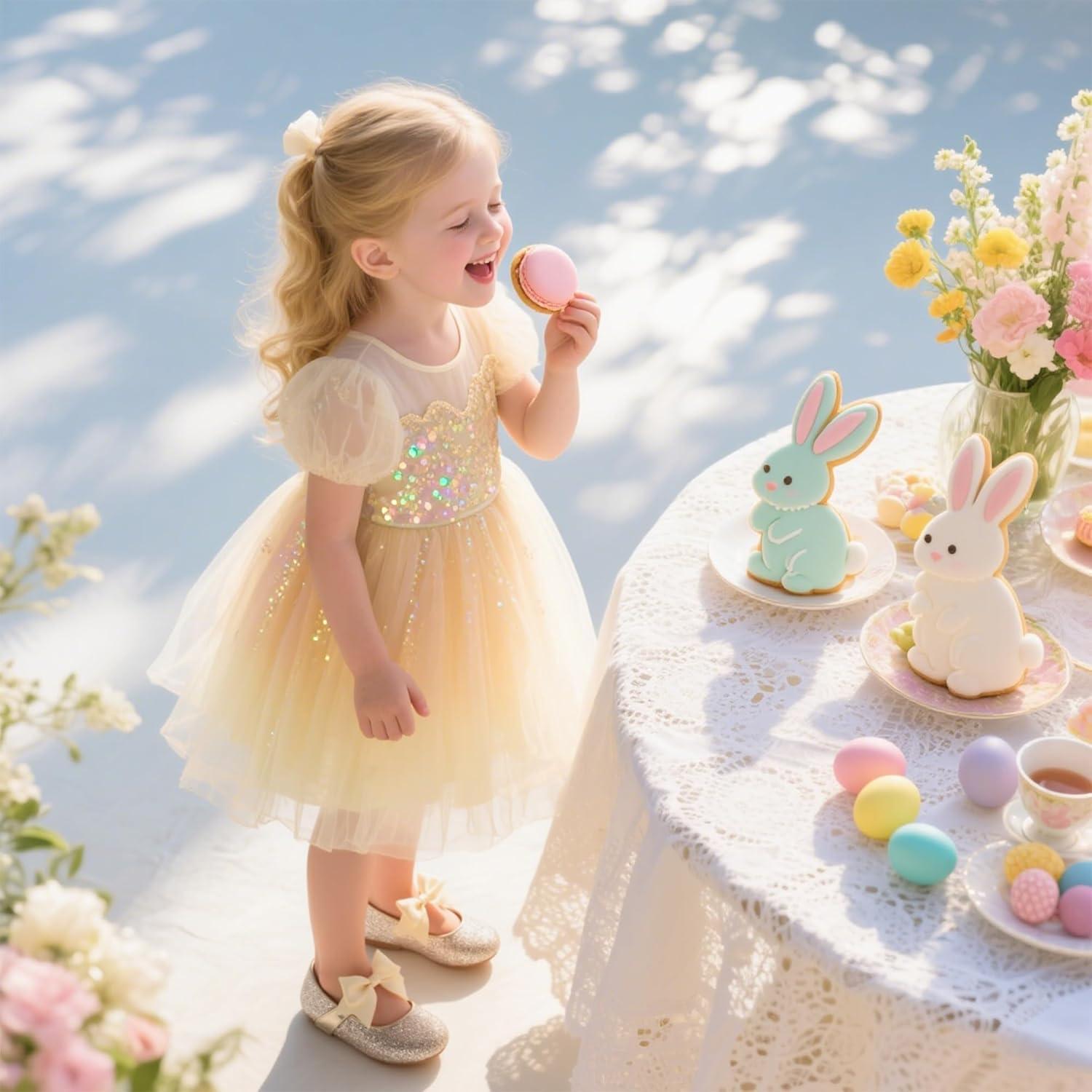 imageKiderence Toddler Girls Dress Shoes Little Kids Mary Janes Ballet Flats ToddlerCk353 Gold