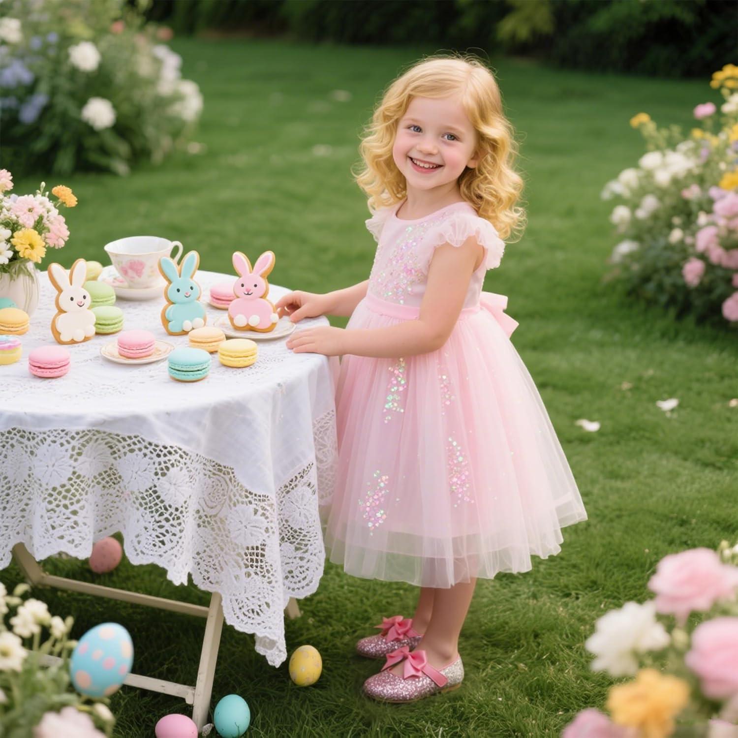 imageKiderence Toddler Girls Dress Shoes Little Kids Mary Janes Ballet Flats ToddlerCk353 Pink