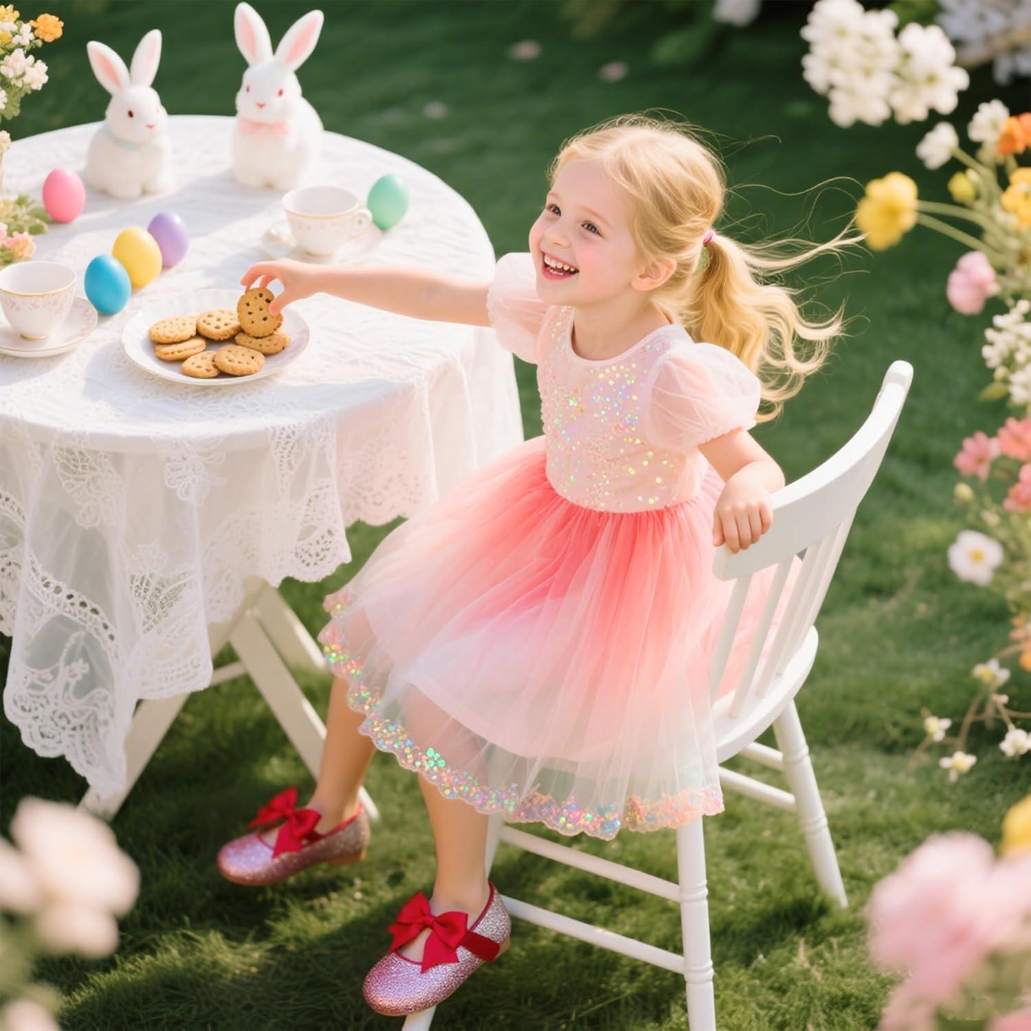 imageKiderence Toddler Girls Dress Shoes Little Kids Mary Janes Ballet Flats ToddlerCk353 Red