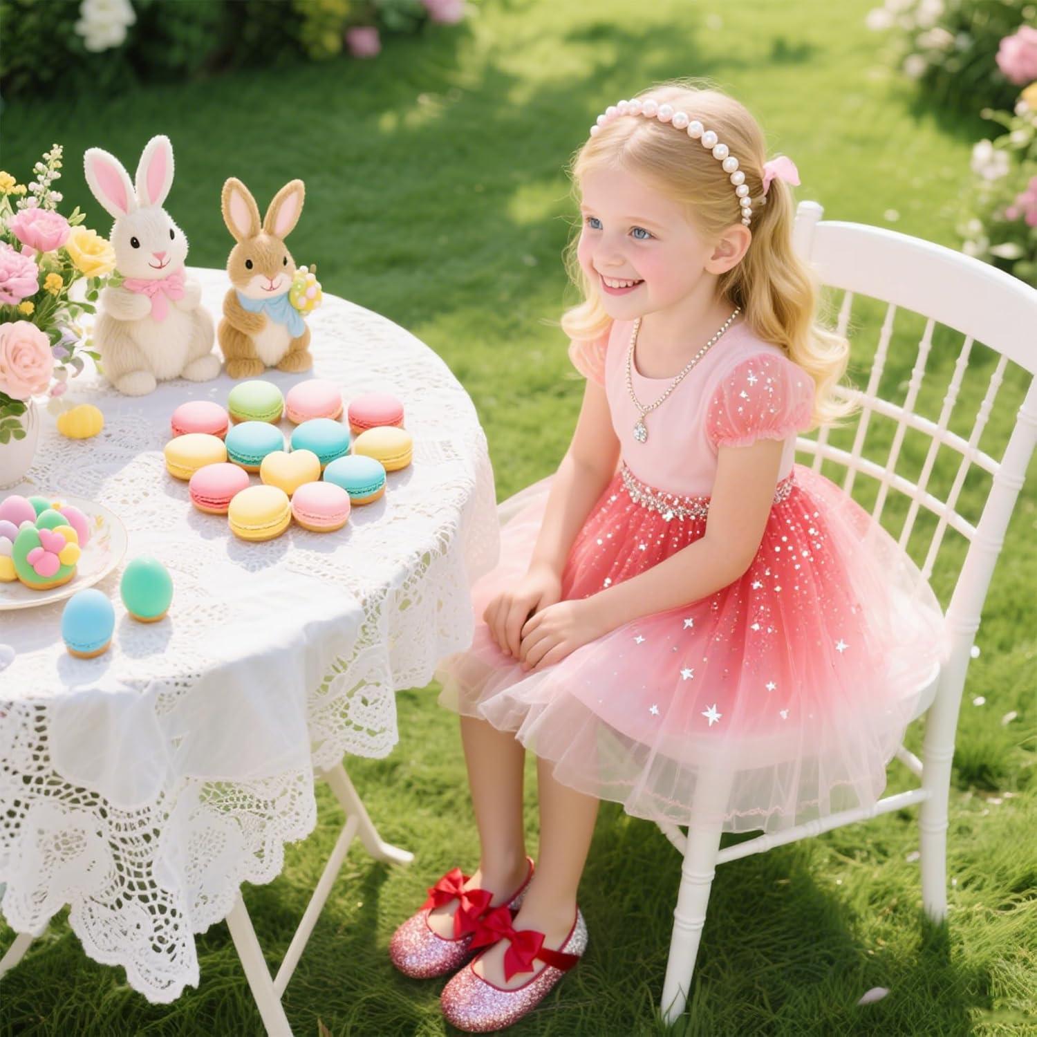 imageKiderence Toddler Girls Dress Shoes Little Kids Mary Janes Ballet Flats ToddlerCk353 Red