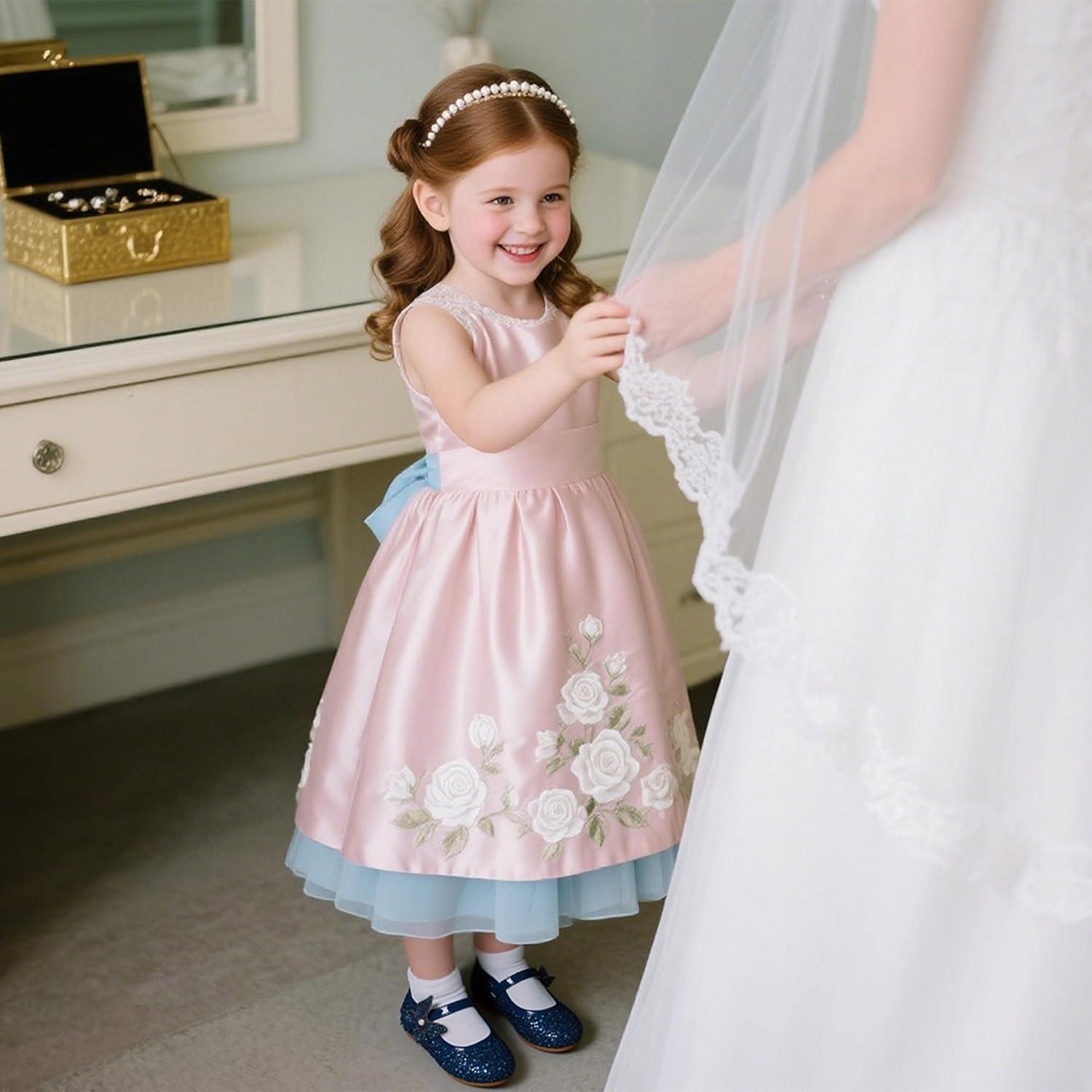 imageKiderence Toddler Girls Dress Shoes Little Kids Mary Janes Ballet Flats ToddlerCk511 Navy Blue