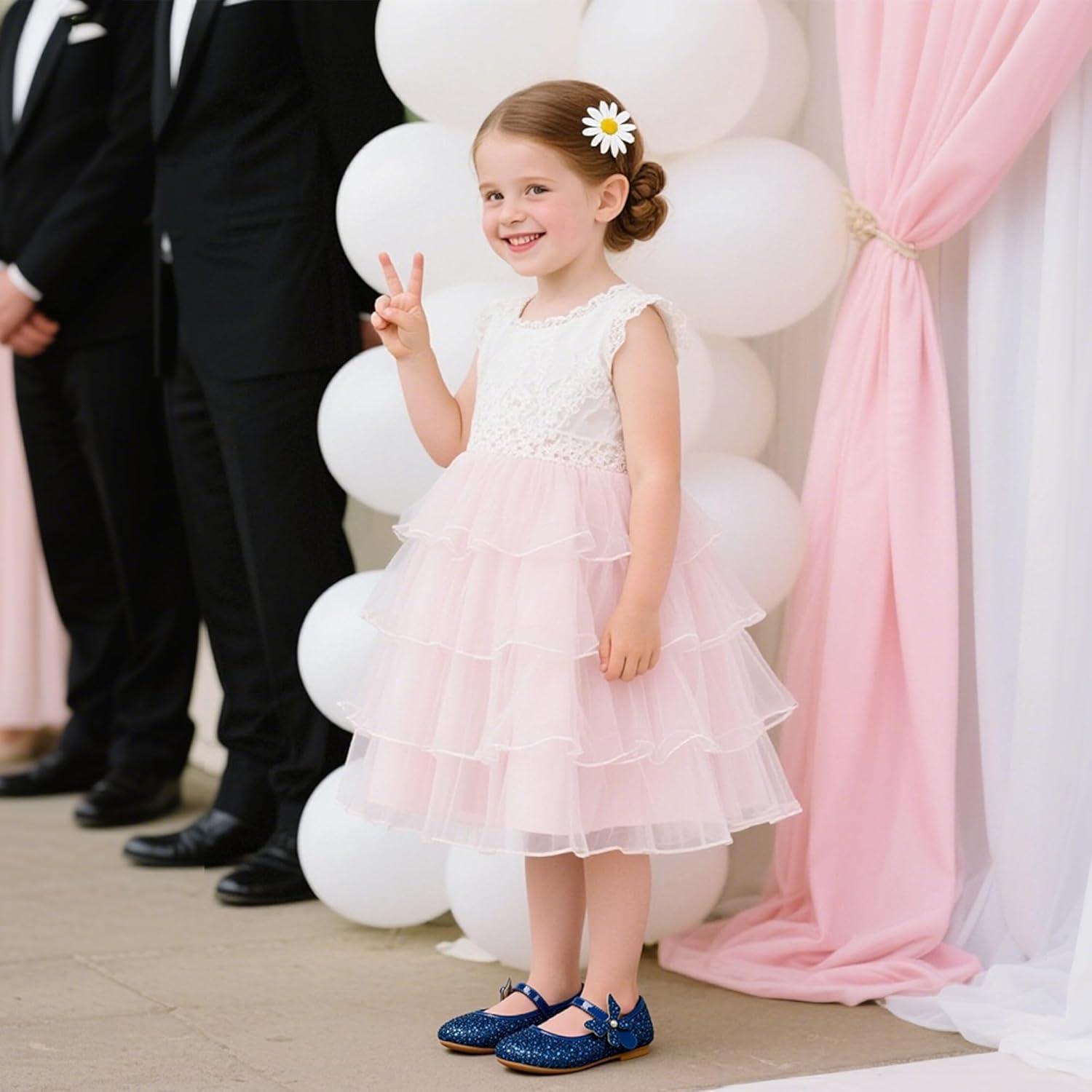 imageKiderence Toddler Girls Dress Shoes Little Kids Mary Janes Ballet Flats ToddlerCk511 Navy Blue