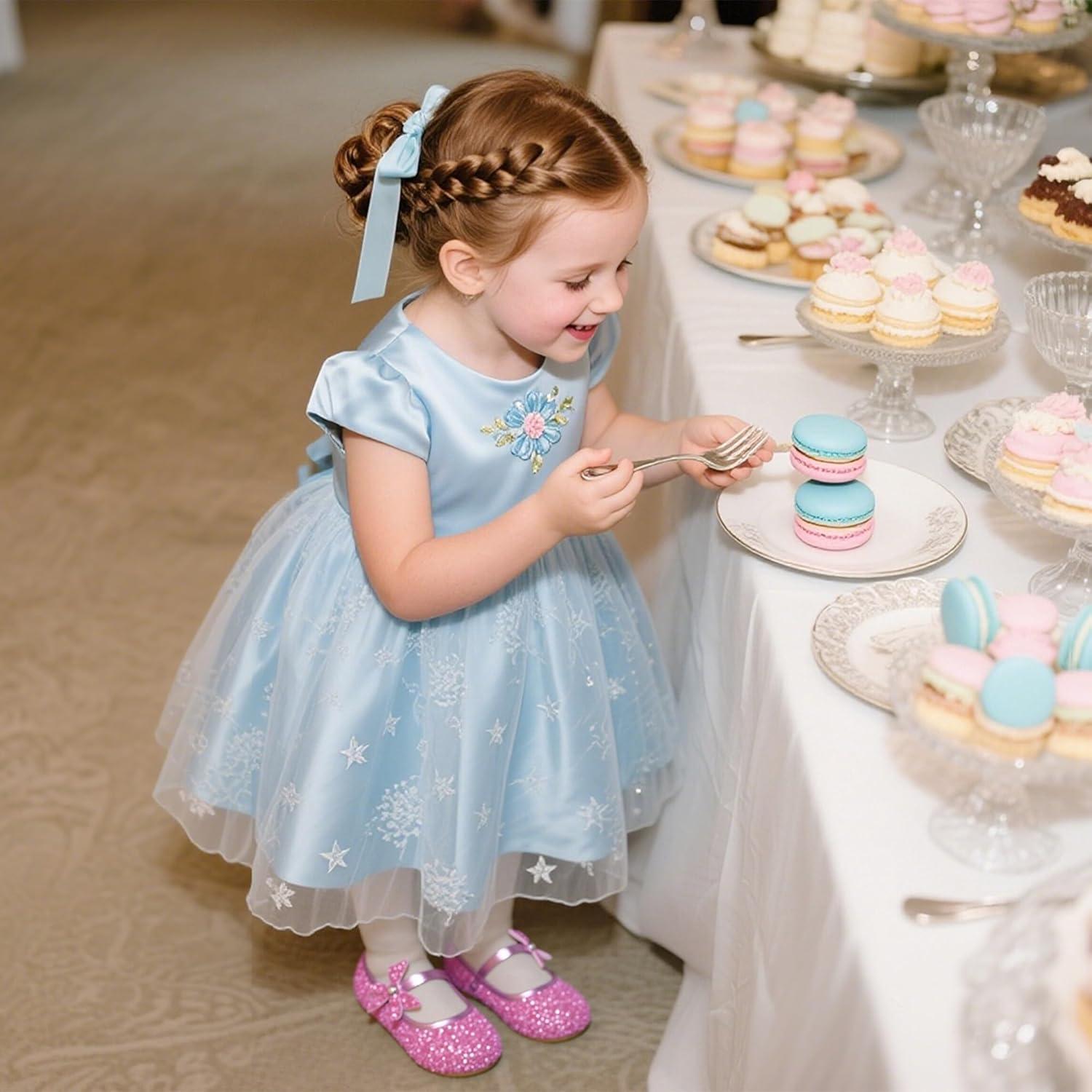 imageKiderence Toddler Girls Dress Shoes Little Kids Mary Janes Ballet Flats ToddlerCk511 Pink