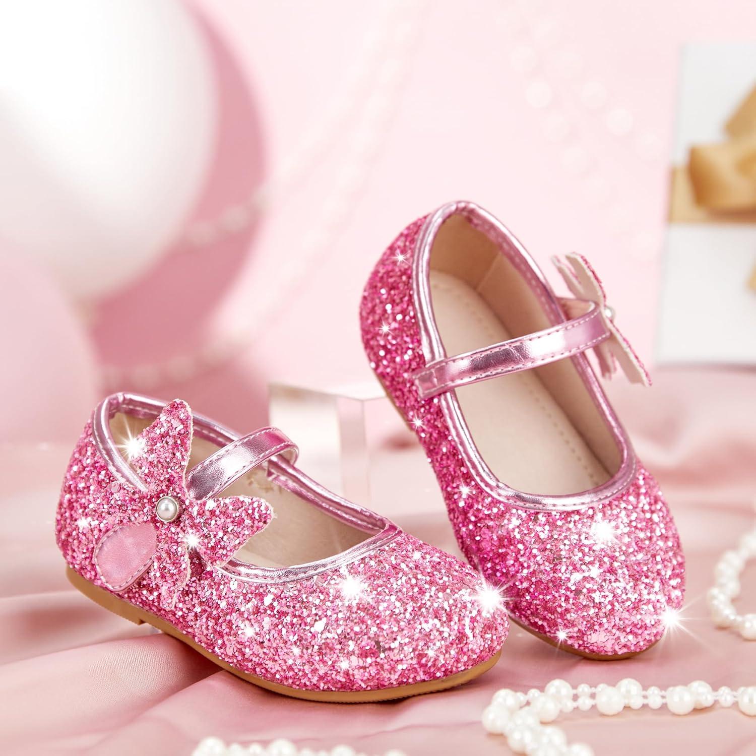 imageKiderence Toddler Girls Dress Shoes Little Kids Mary Janes Ballet Flats ToddlerCk511 Pink