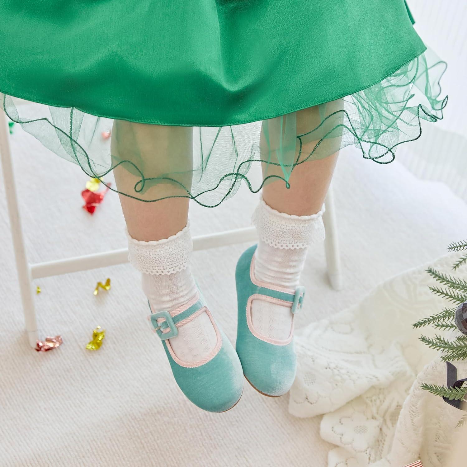 imageKiderence Toddler Girls Dress Shoes Little Kids Mary Janes Ballet Flats ToddlerCk512 Blue