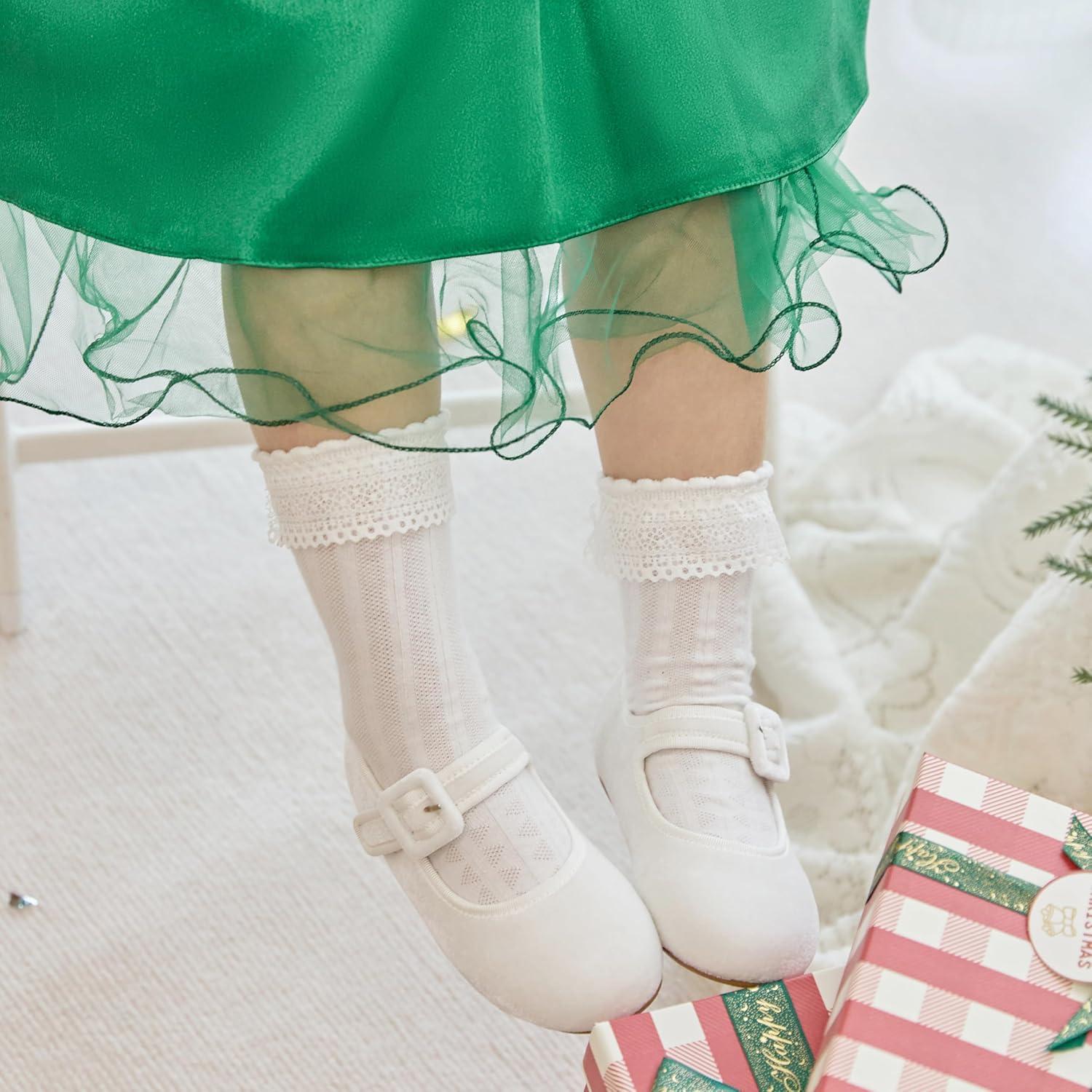 imageKiderence Toddler Girls Dress Shoes Little Kids Mary Janes Ballet Flats ToddlerCk512 Off White